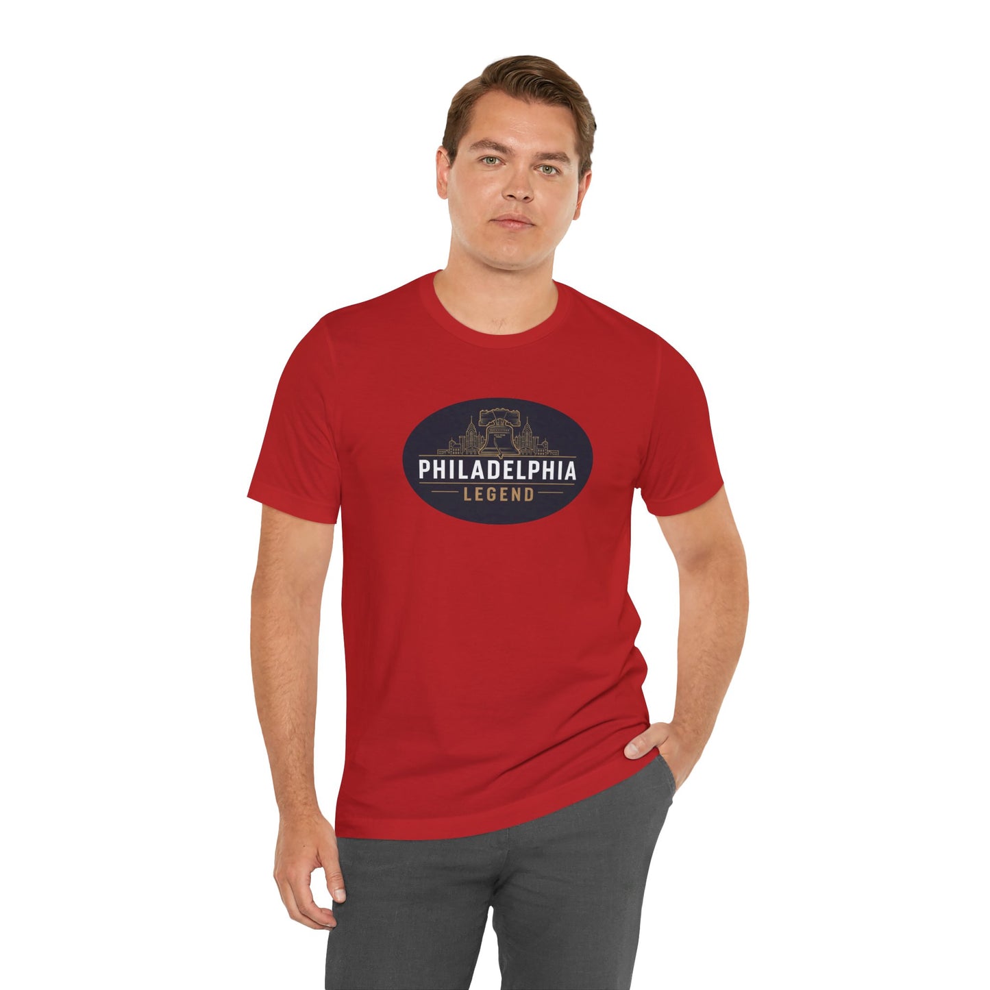 Philadelphia Legend Unisex Jersey Short Sleeve Tee | Casual Fashion, Gift for Sports Fans, Birthday Present, Summer Wear, Philly Souvenir Tee
