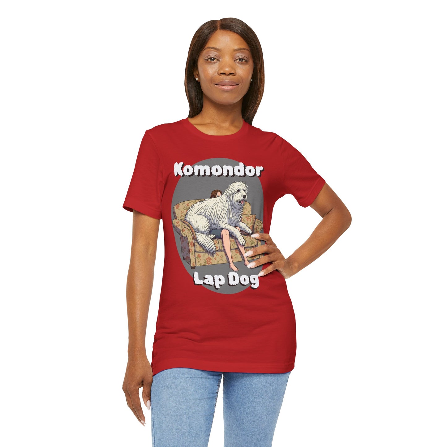Komondor Lap Dog Unisex Tee - Funny Dog Lover's Short Sleeve Shirt - Schmartypants