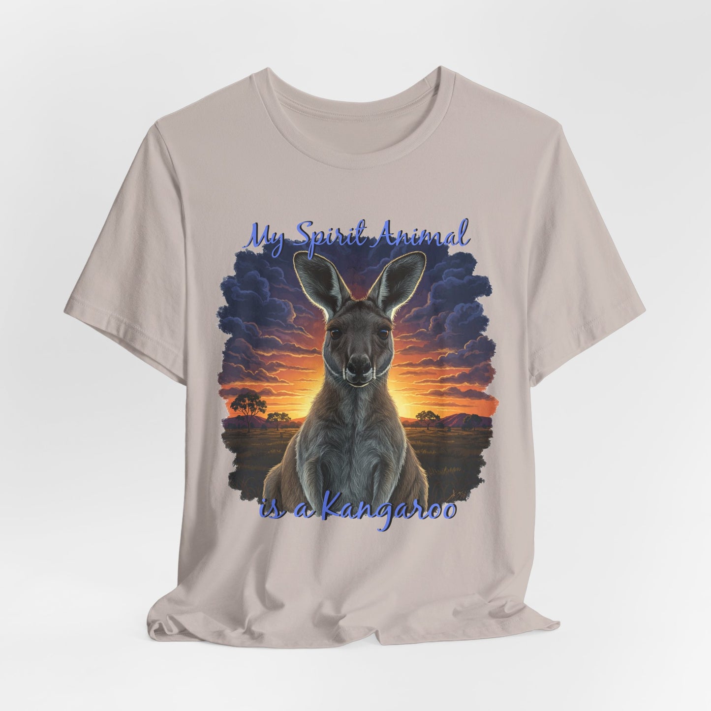 'My Spirit Animal is a Kangaroo' Tee - Unisex Jersey Short Sleeve T-Shirt for Wildlife Lovers, Aussies - Schmartypants