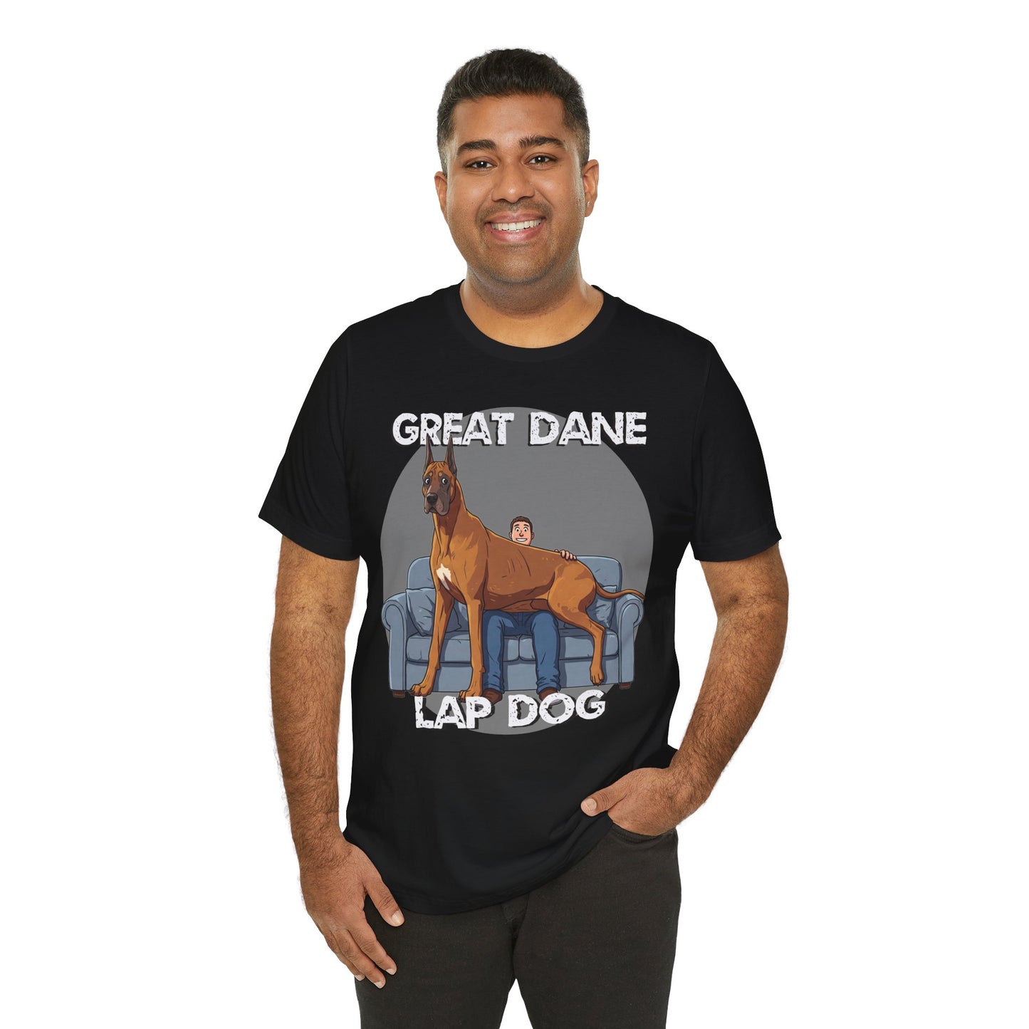 Great Dane Lap Dog Unisex Tee - Hilarious Dog Lover Graphic T-Shirt - Schmartypants