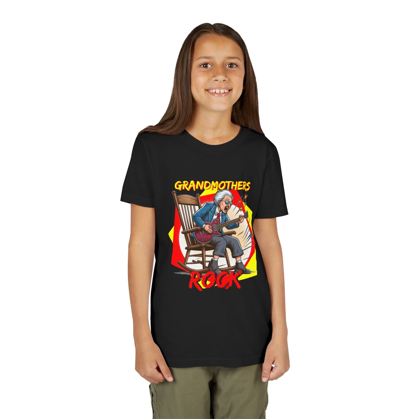 'Grandmothers Rock' Youth Short Sleeve Tee - Funny Design to Show Love for Grandma - Schmartypants