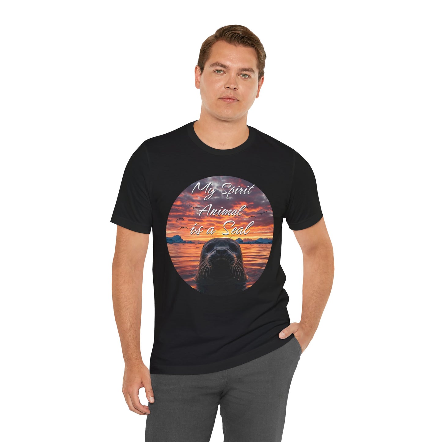 Seal Spirit Animal Ocean Wildlife Unisex Tee, My Spirit Animal is a Seal Shirt, Seal Lover Gift, Ocean Adventure Tee, Sea Animal Tee, Seal
