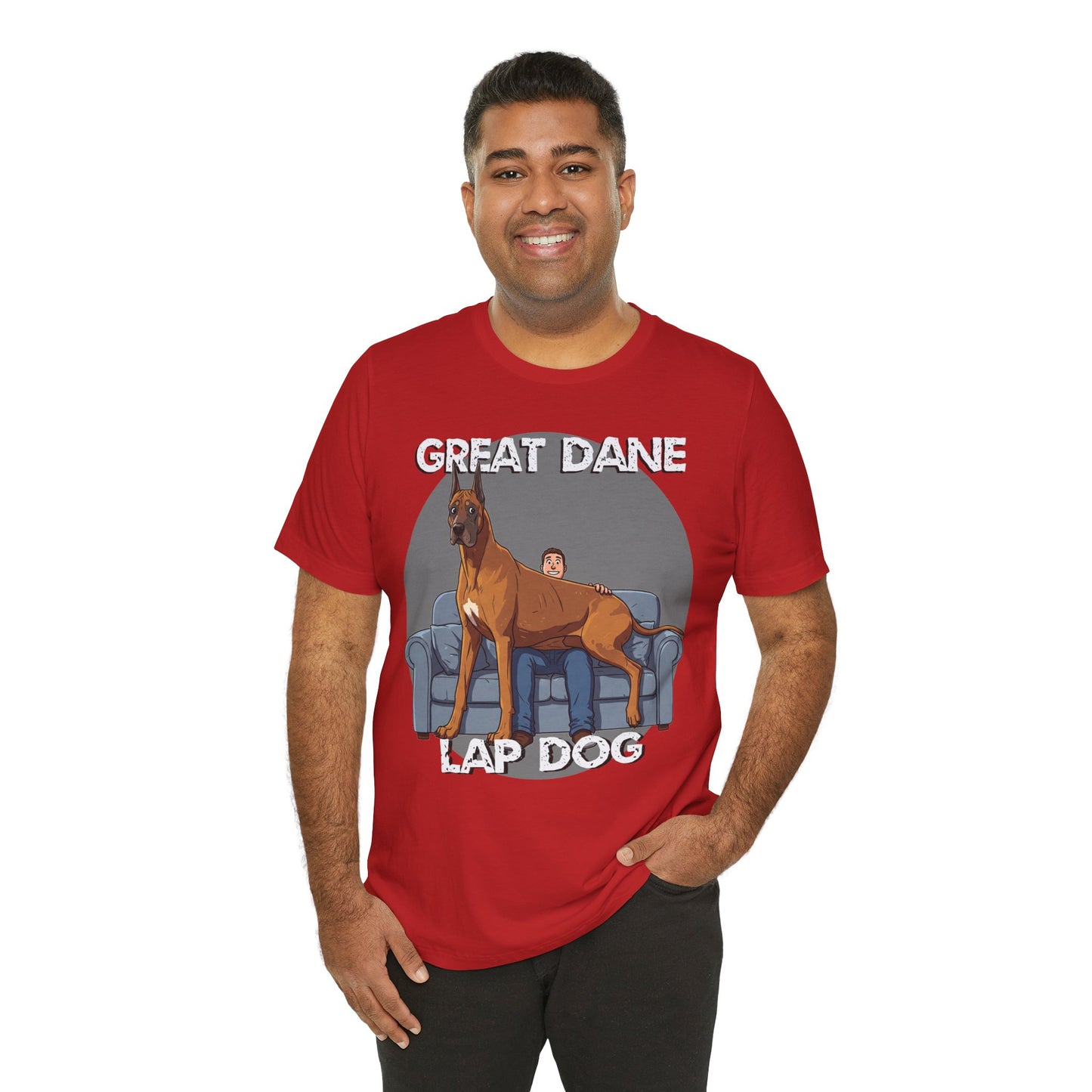 Great Dane Lap Dog Unisex Tee - Hilarious Dog Lover Graphic T-Shirt - Schmartypants