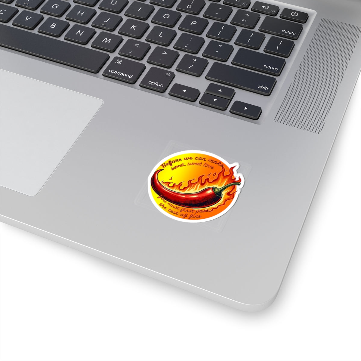 Spicy Love Kiss-Cut Stickers - Funny Chili Pepper Design for Valentine's Day - Schmartypants