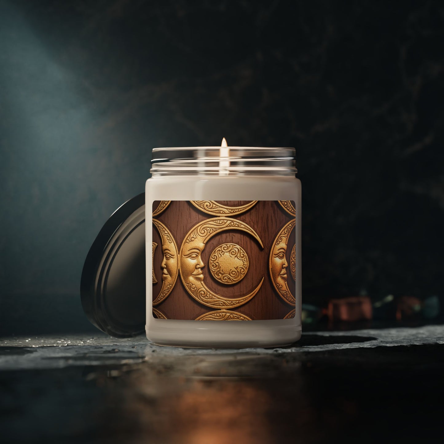 Celestial Moon Phase Scented Candle - Cozy Home Decor, Relaxation Gift, Aromatherapy, Meditation Candle, Spiritual Decor