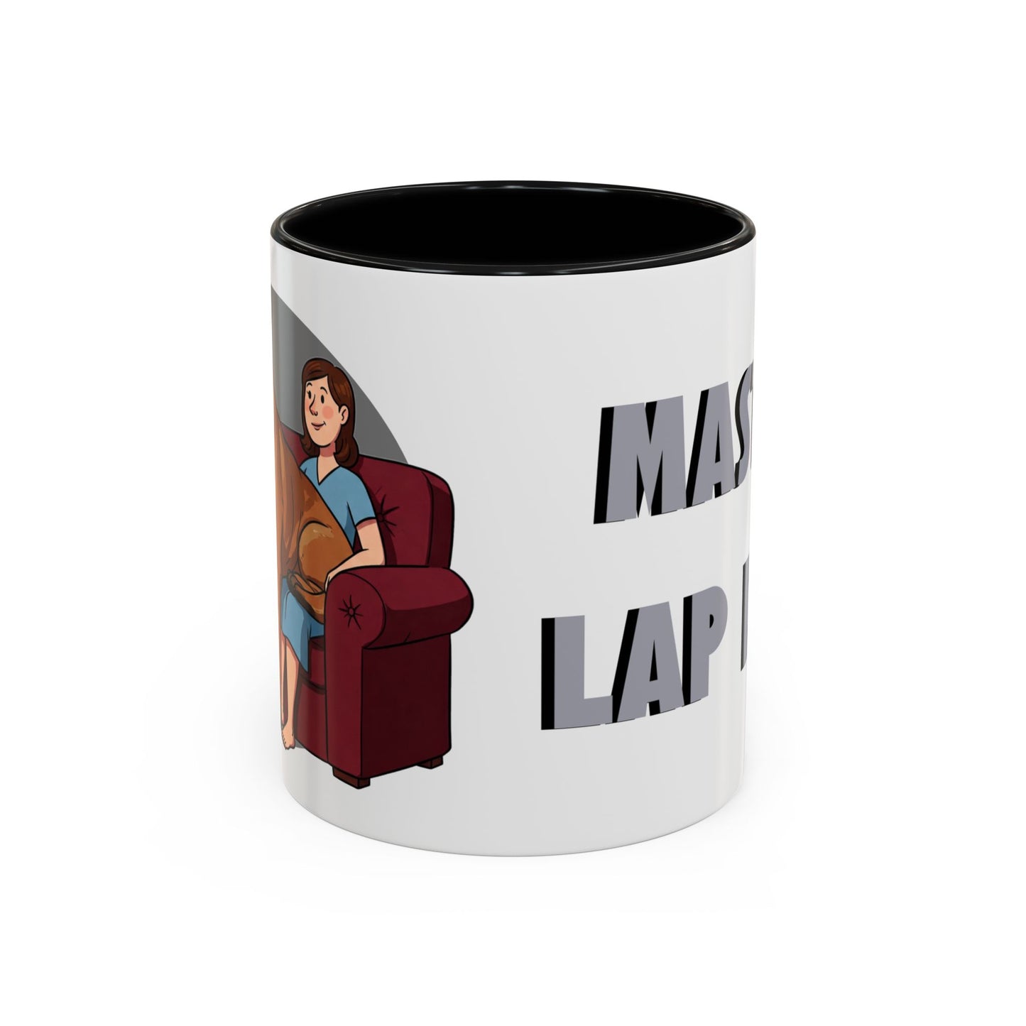 Mastiff Lap Dog Accent Coffee Mug - Perfect Funny Gift for Dog Lovers, Mastiff Breeders - Schmartypants