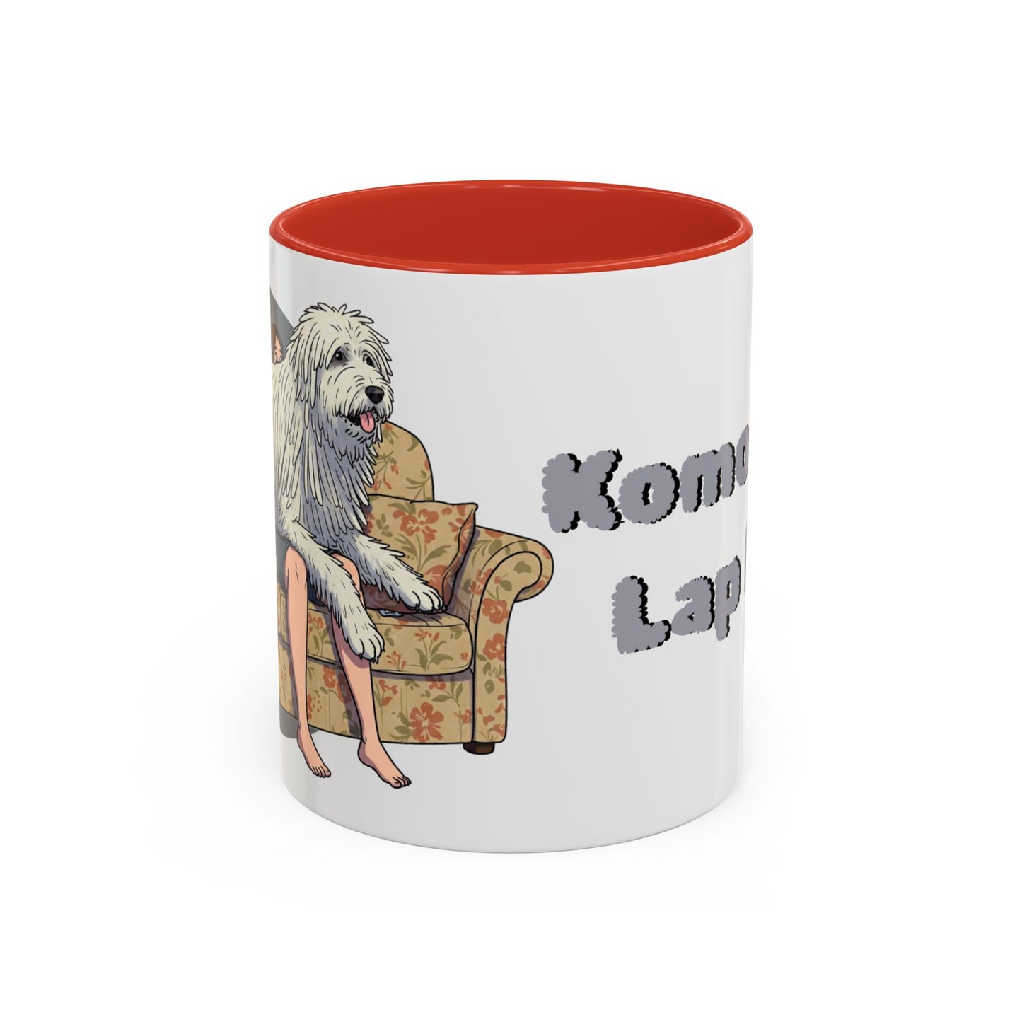 Komondor Lap Dog Coffee Mug - Funny Pet Lovers Gift - 11oz & 15oz - Schmartypants