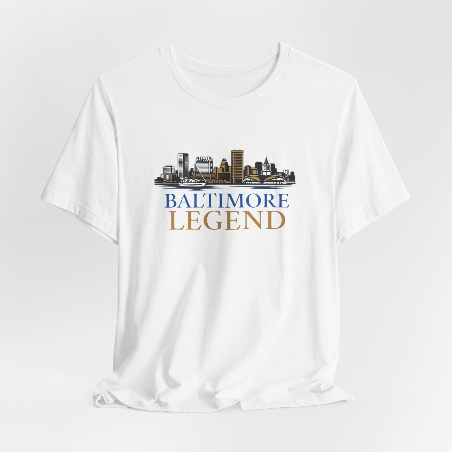 Baltimore Legend Unisex Tee, Graphic T-Shirt, Urban Style Shirt, Gift for City Lovers, Baltimore Pride Apparel, Baltimore Souvenir Shirt