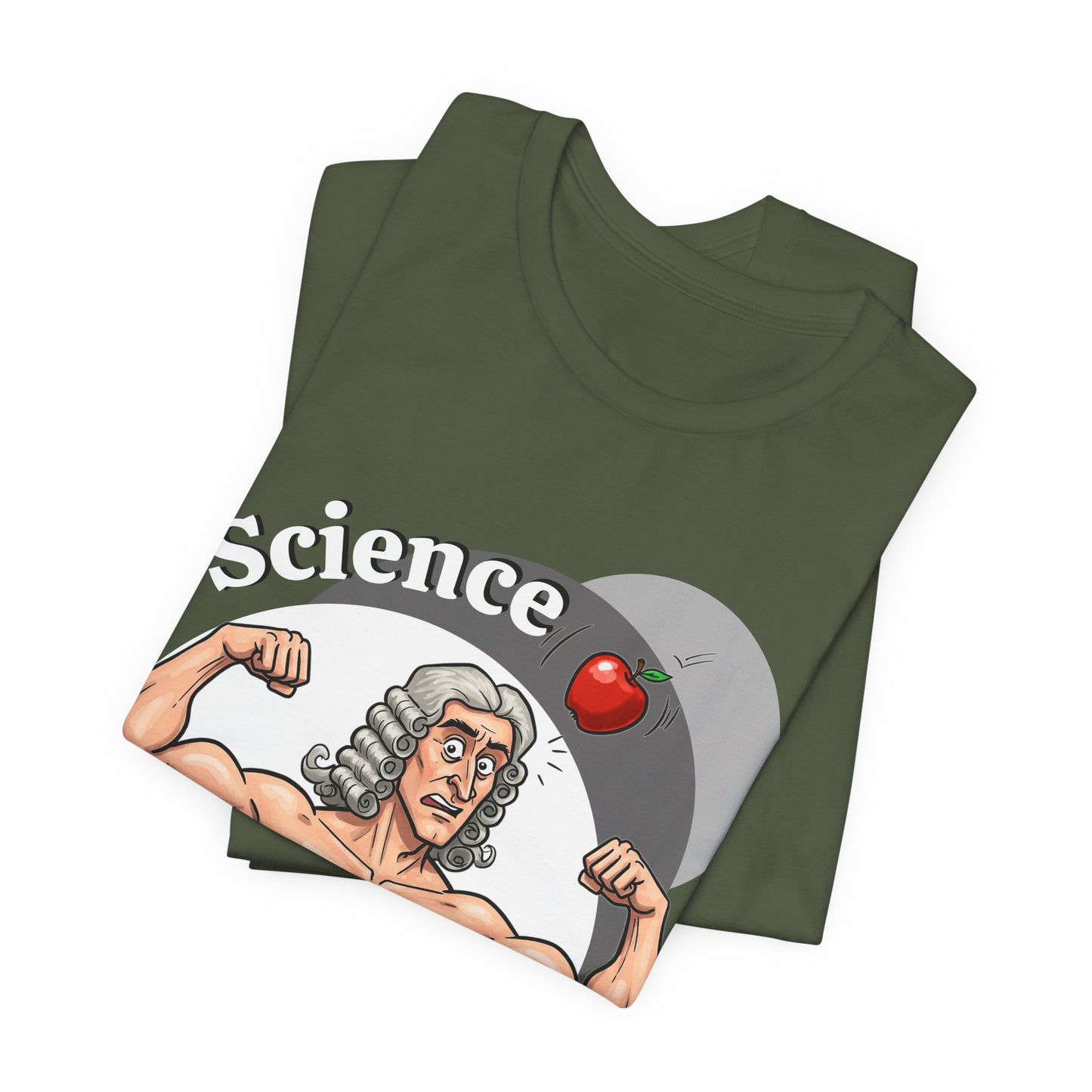 Funny 'Science Buff' Unisex Tee, Funny Science Shirt, Gift for STEM Lovers, Academic Humor T-Shirt, Geeky Top, Science Enthusiast Apparel, Sir Isaac Newton Fans - Schmartypants