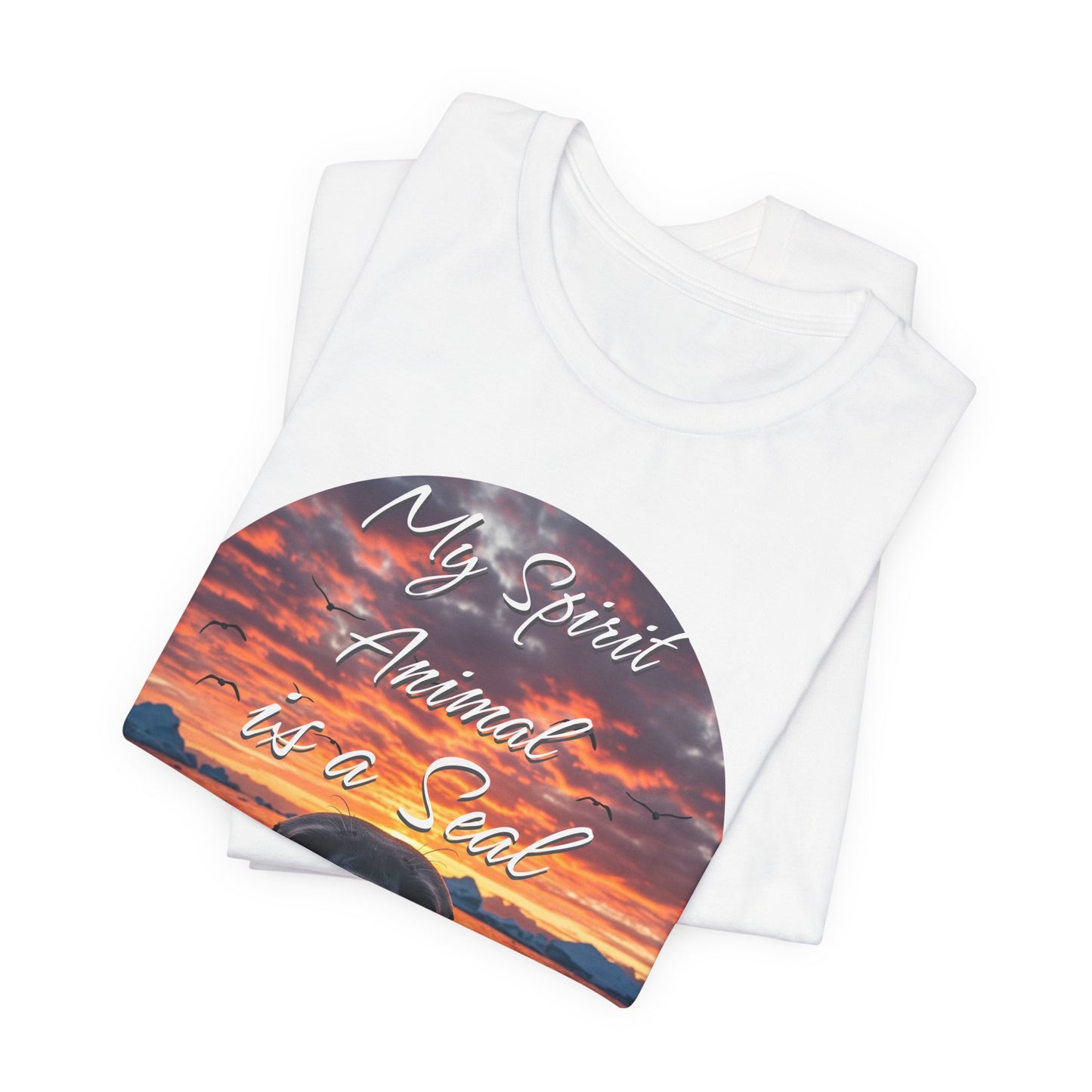 Seal Spirit Animal Ocean Wildlife Unisex Tee, My Spirit Animal is a Seal Shirt, Seal Lover Gift, Ocean Adventure Tee, Sea Animal Tee, Seal