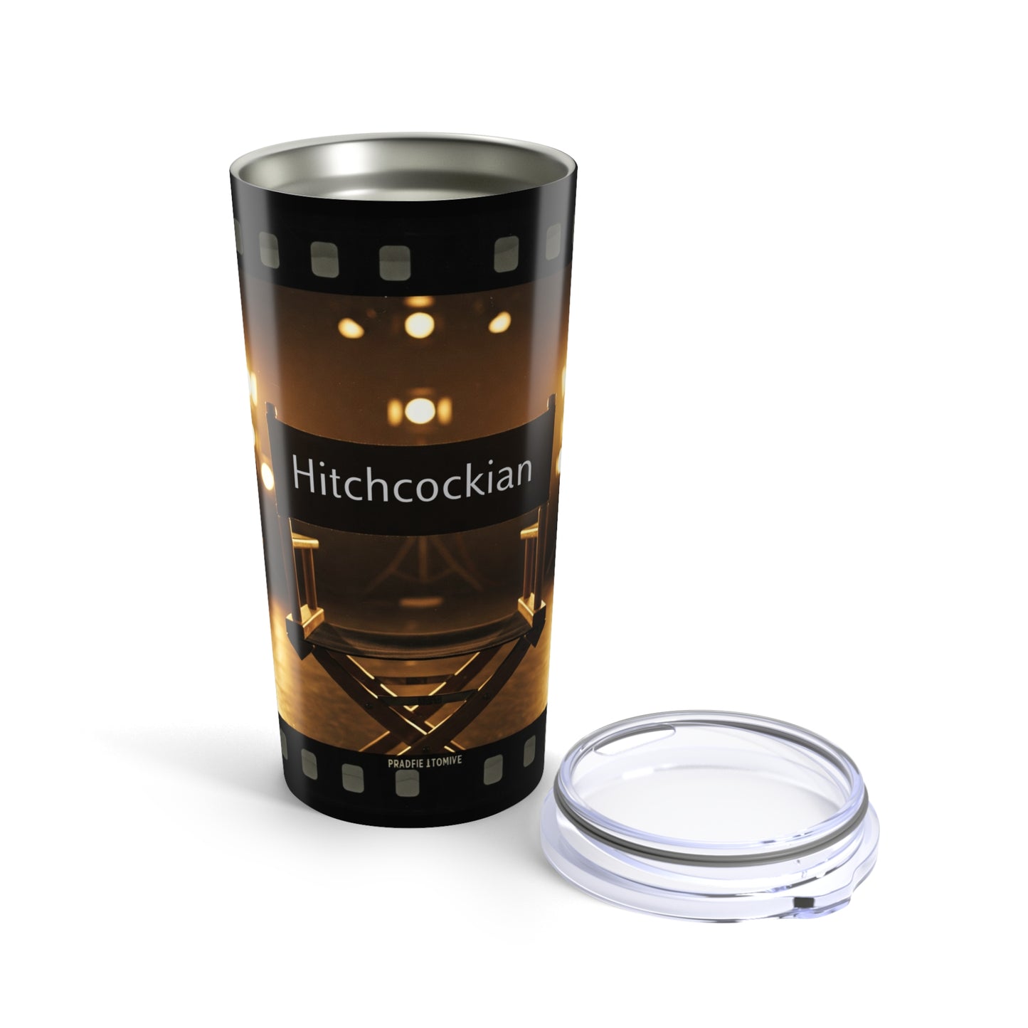 Hitchcockian 20oz Tumbler - Stylish Travel Mug for Movie Lovers, Alfred Hitchcock Fans - Schmartypants