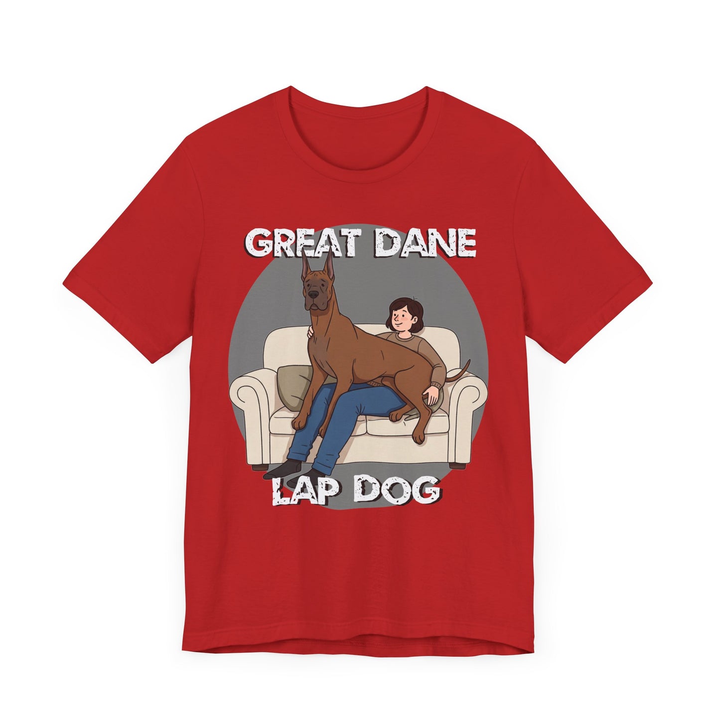 Great Dane Lap Dog Unisex Jersey Tee - Funny Perfect Gift for Dog Lovers - Schmartypants
