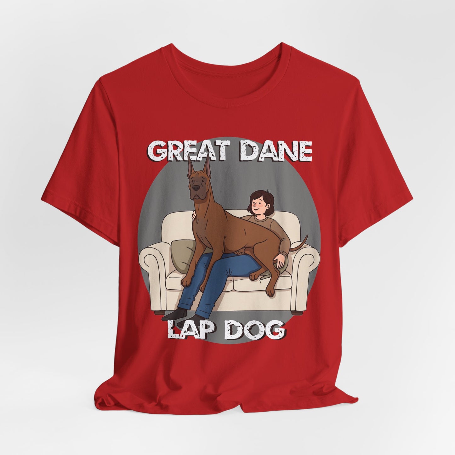 Great Dane Lap Dog Unisex Jersey Tee - Funny Perfect Gift for Dog Lovers - Schmartypants