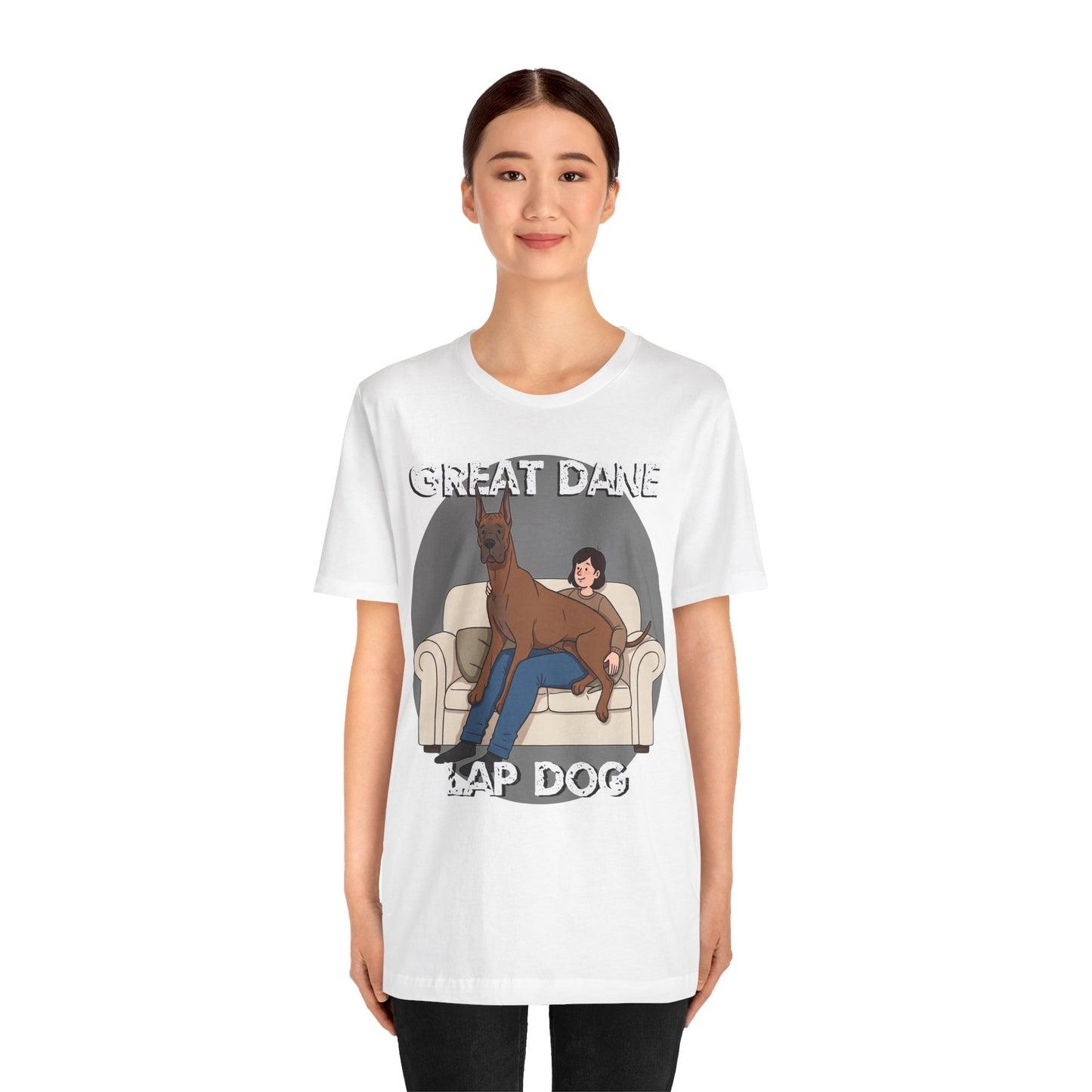 Great Dane Lap Dog Unisex Jersey Tee - Funny Perfect Gift for Dog Lovers - Schmartypants