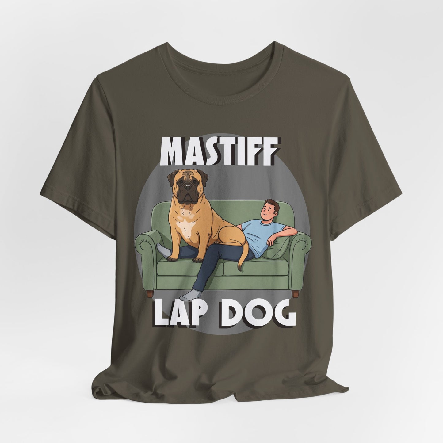 Mastiff Lap Dog Tee | Funny Dog Lover Shirt, Pet Owner Gift, Casual Wear, Birthday Present, Animal Lover Apparel - Schmartypants