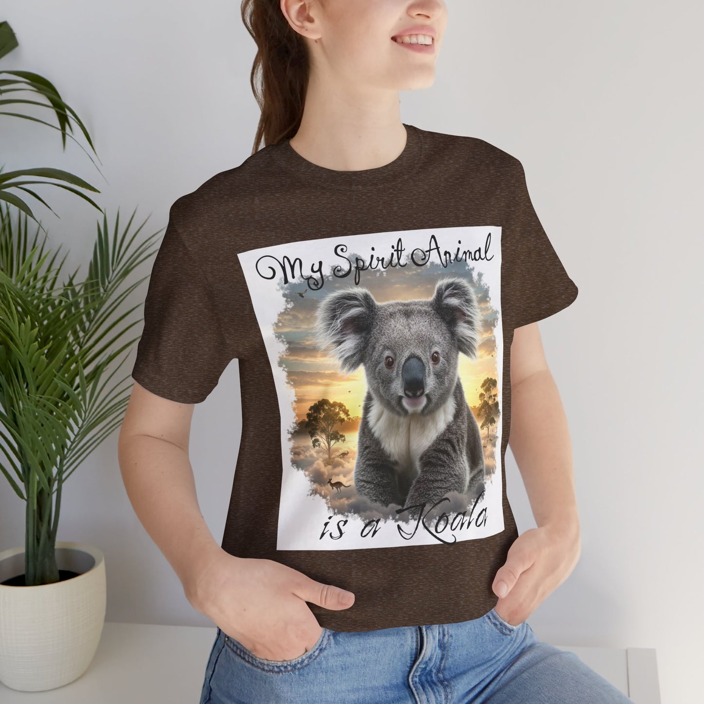 'My Spirit Animal is a Koala' Unisex Jersey Tee - Nature Lover's Gift - Beautiful Aussie Shirt - Schmartypants