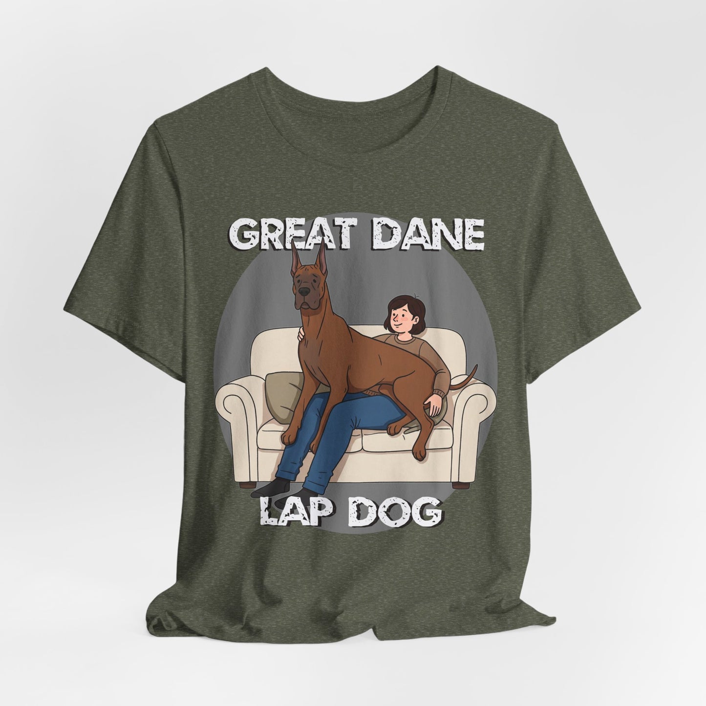 Great Dane Lap Dog Unisex Jersey Tee - Funny Perfect Gift for Dog Lovers - Schmartypants