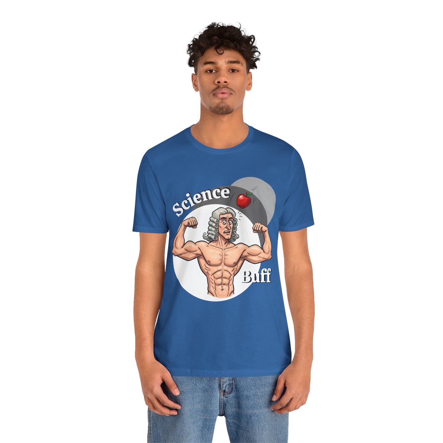 Funny 'Science Buff' Unisex Tee, Funny Science Shirt, Gift for STEM Lovers, Academic Humor T-Shirt, Geeky Top, Science Enthusiast Apparel, Sir Isaac Newton Fans - Schmartypants