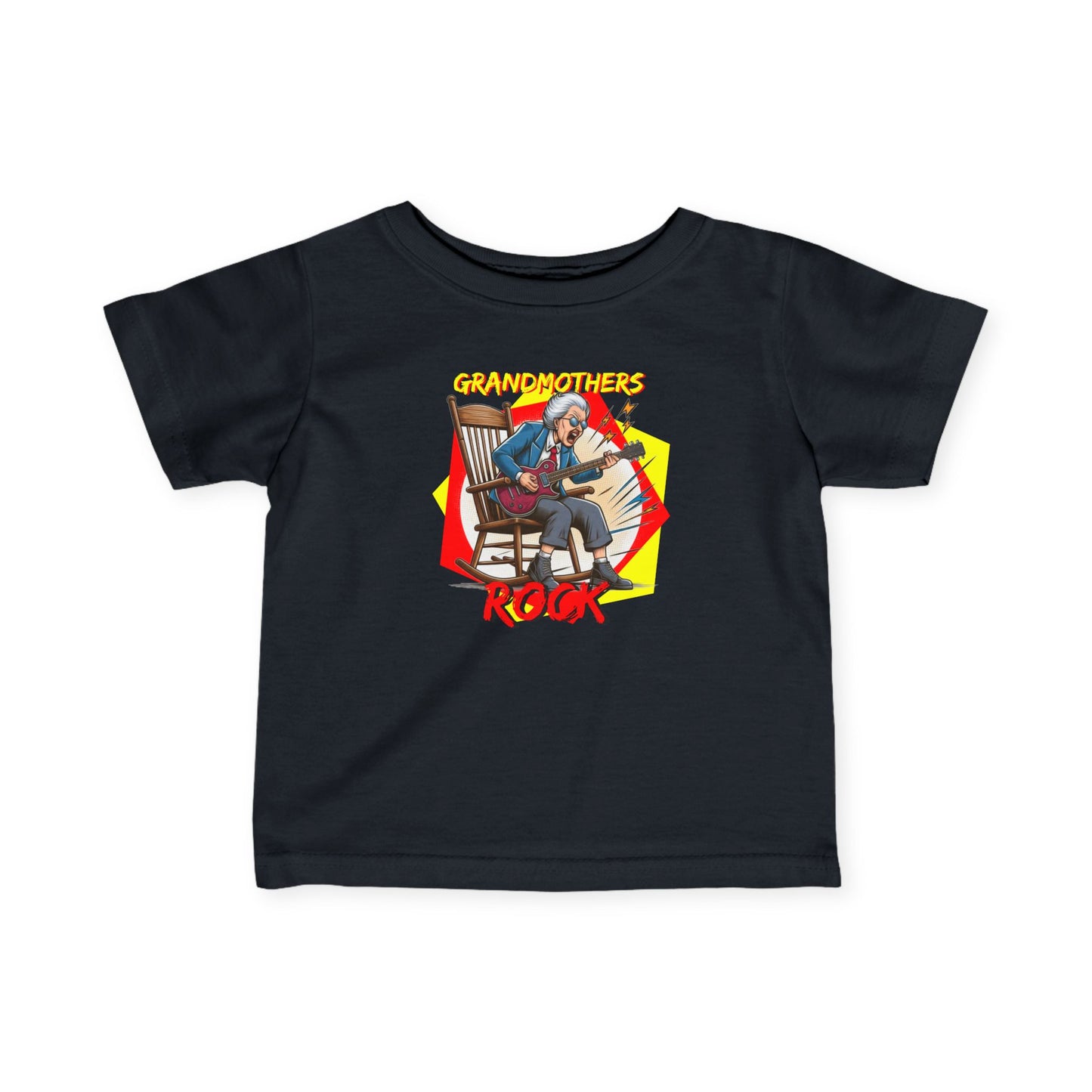 'Grandmothers Rock' Infant Tee - Funny Shirt that Appreciates the Grandmother in Our Lives - Schmartypants