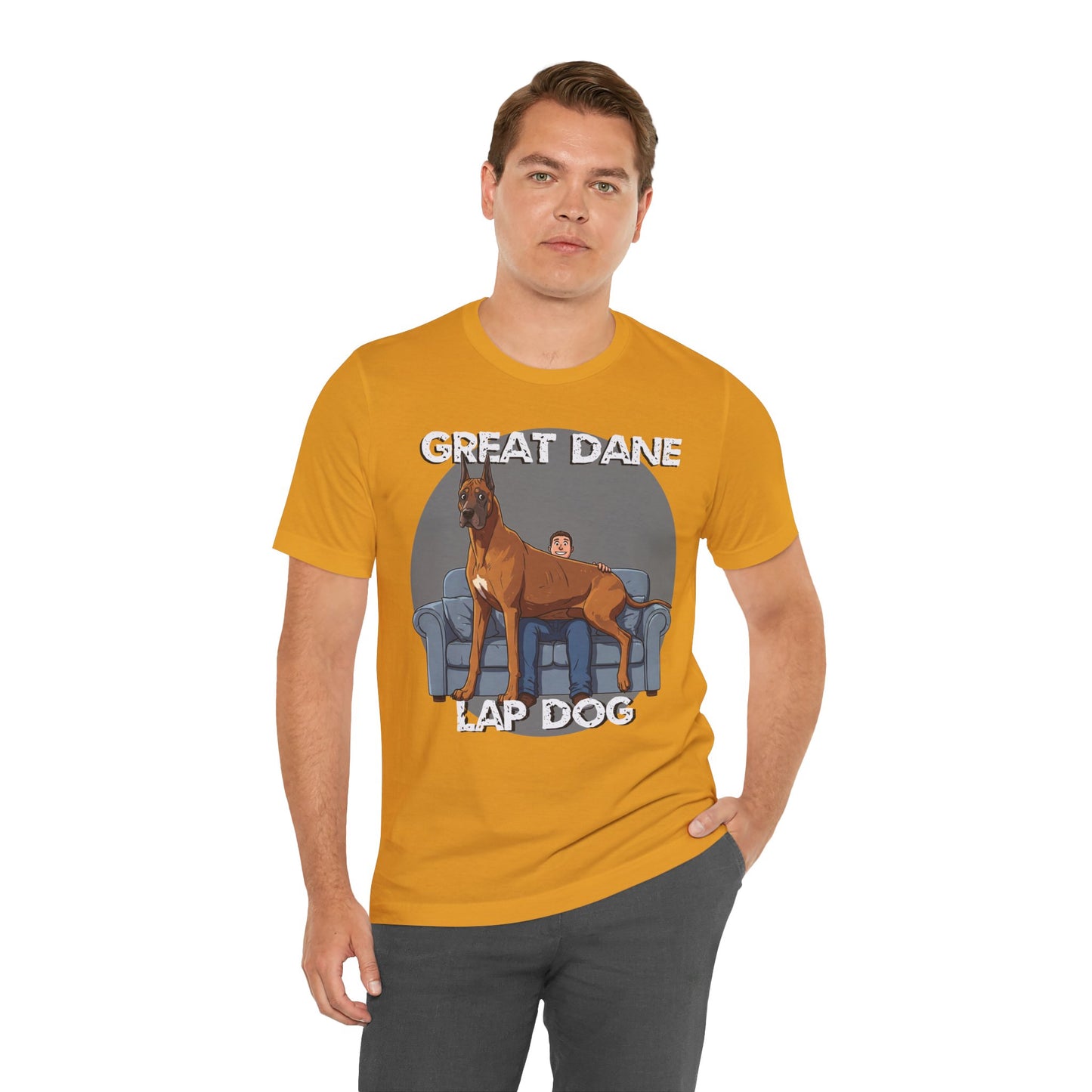 Great Dane Lap Dog Unisex Tee - Hilarious Dog Lover Graphic T-Shirt - Schmartypants