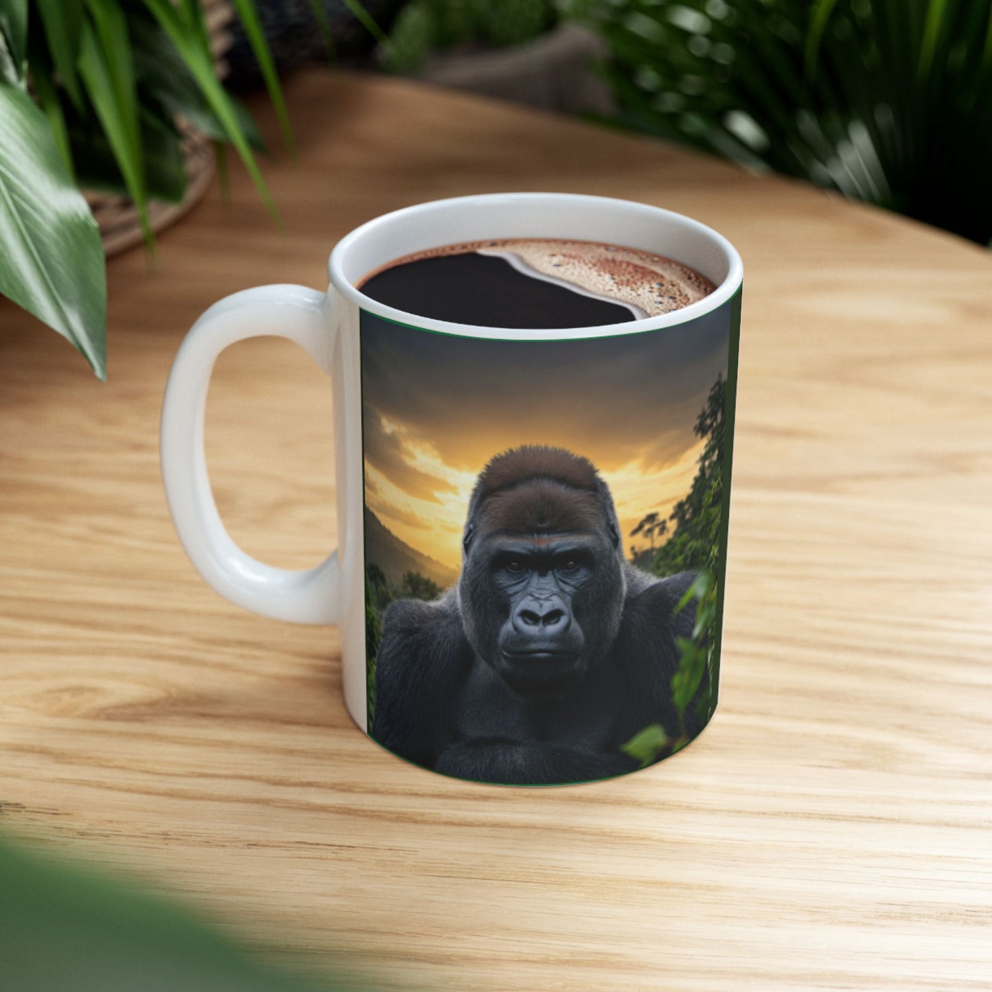 'My Spirit Animal is a Gorilla' Ceramic Mug - Wildlife Lover Gift (11oz, 15oz) - Schmartypants