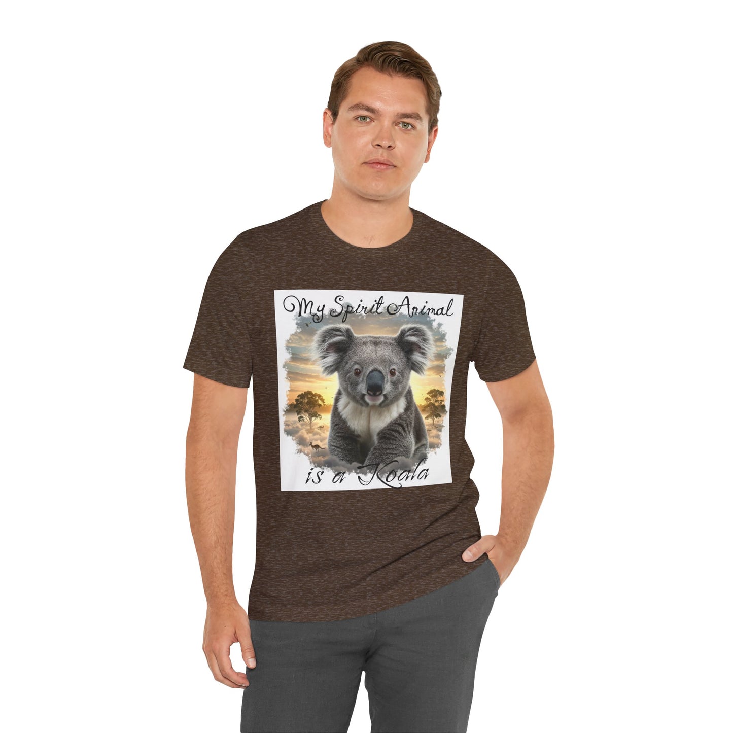 'My Spirit Animal is a Koala' Unisex Jersey Tee - Nature Lover's Gift - Beautiful Aussie Shirt - Schmartypants