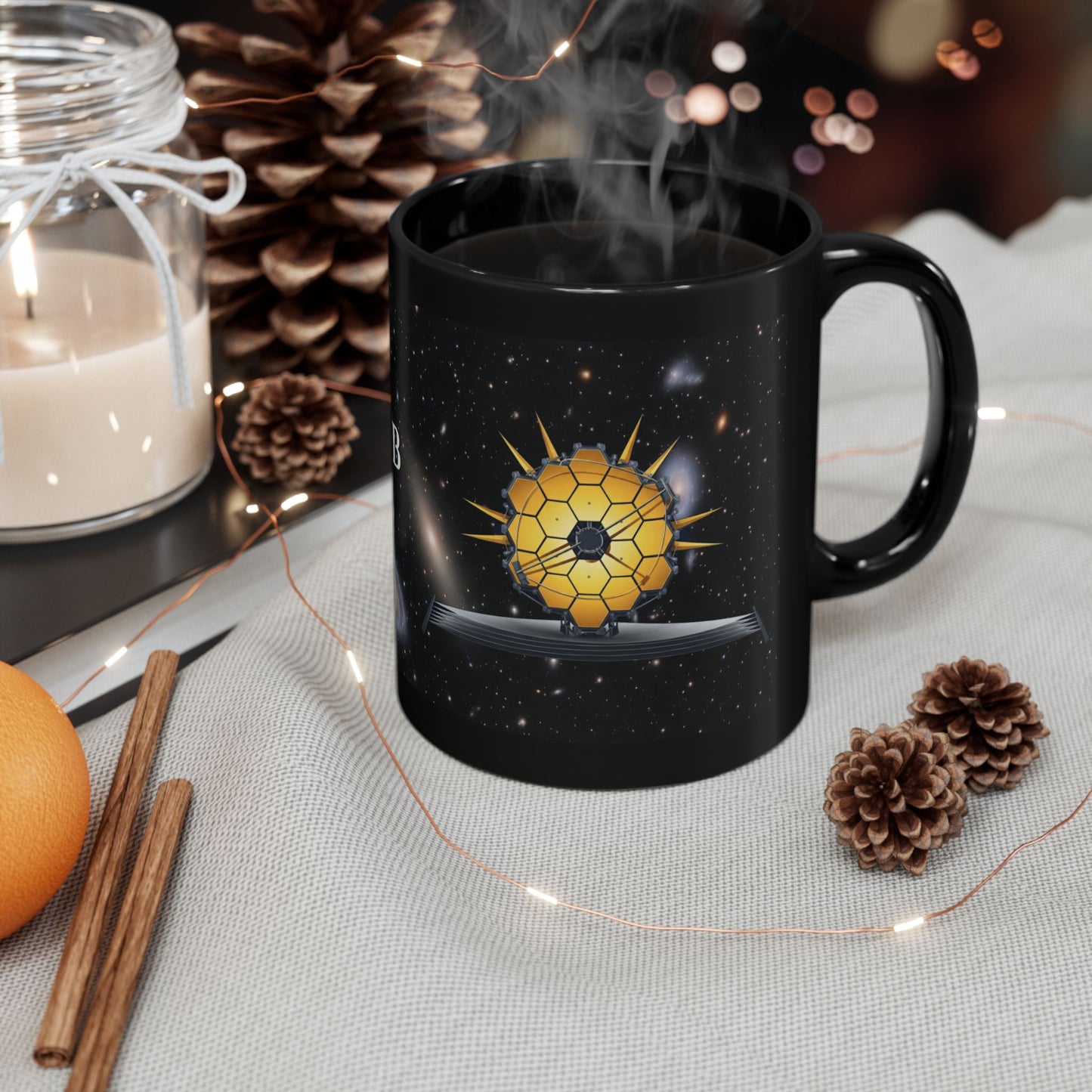 Astronomy Mug James Webb Space Telescope Design, Space Lover Coffee Cup, Gift for Stargazers, Galaxy Drinkware, Science Enthusiast Mug