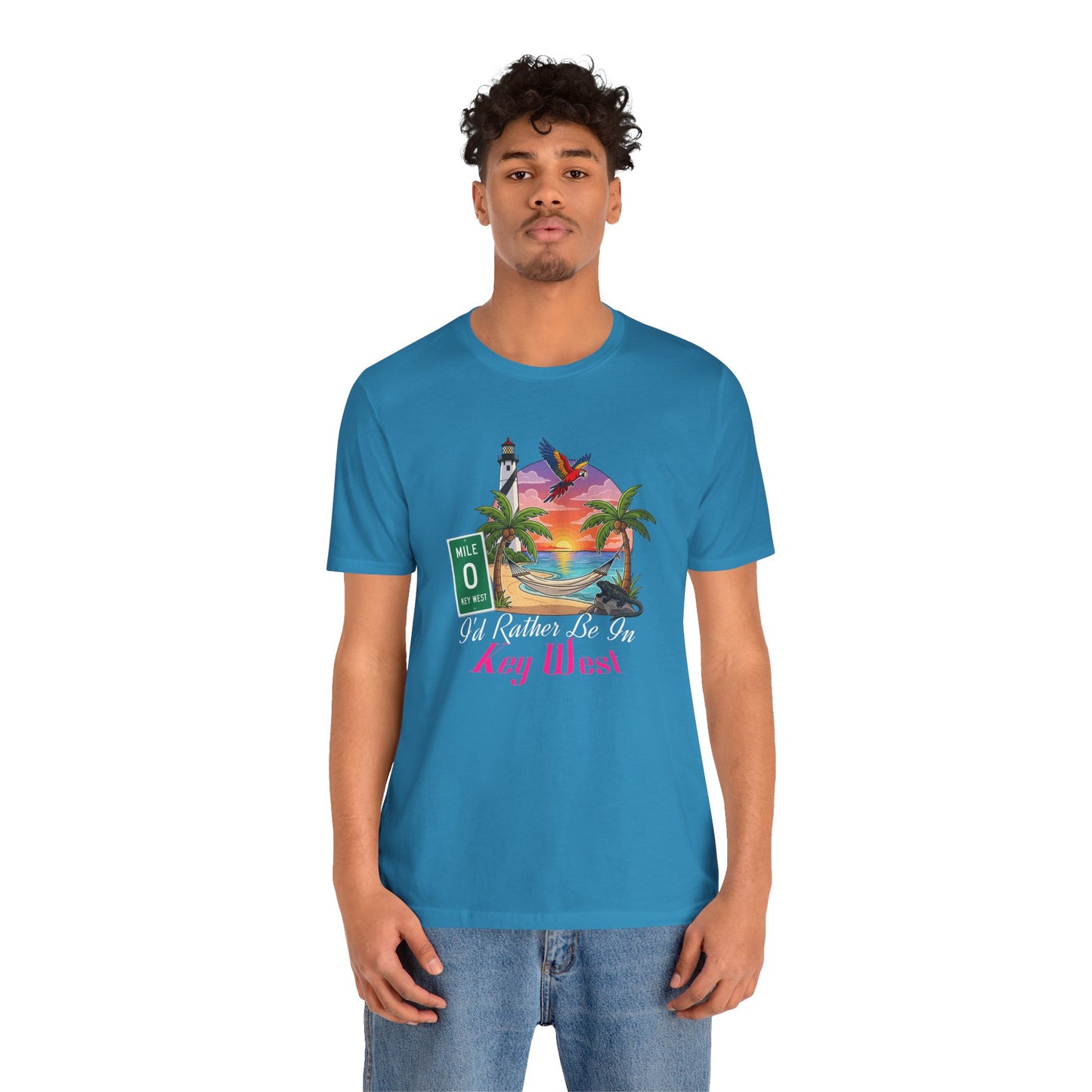 I'd Rather Be In Key West Tee | Vacation Shirt, Summer Style, Beachwear Gift, Travel Tee, Casual Fashion