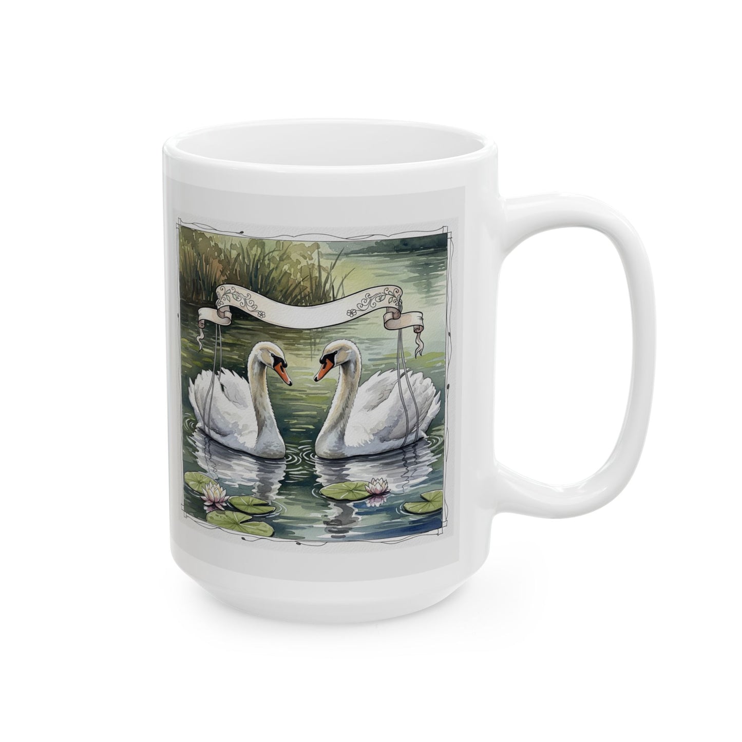 Personalizable Wedding Reception Favor Ceramic Mug, Gift Coffee Cup, Customizable Bridal Shower Tea Mug, Special Occasion Guest Present