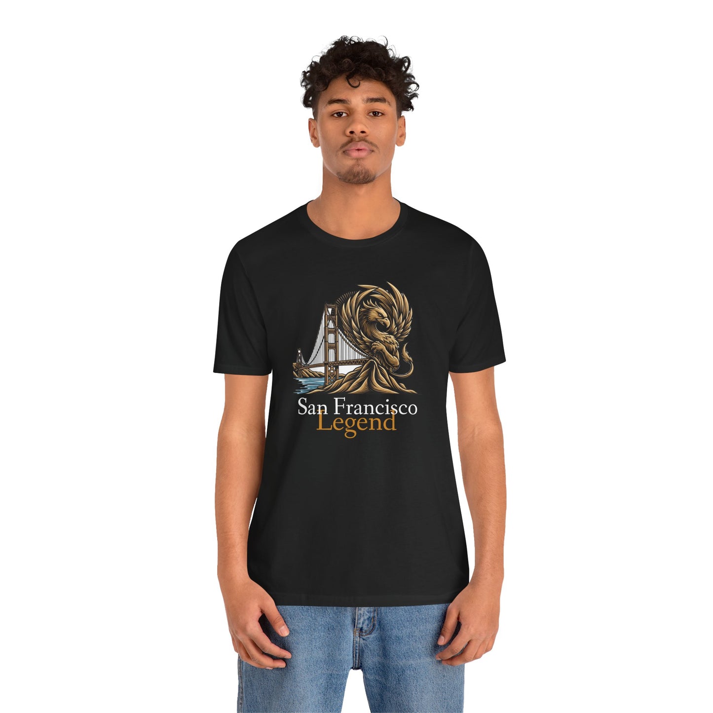 San Francisco Legend Tee - Unisex Jersey Short Sleeve T-Shirt, Gift for Tourists, Travel Souvenir, San Francisco Apparel, Urban Streetwear, SF Souvenir Tee