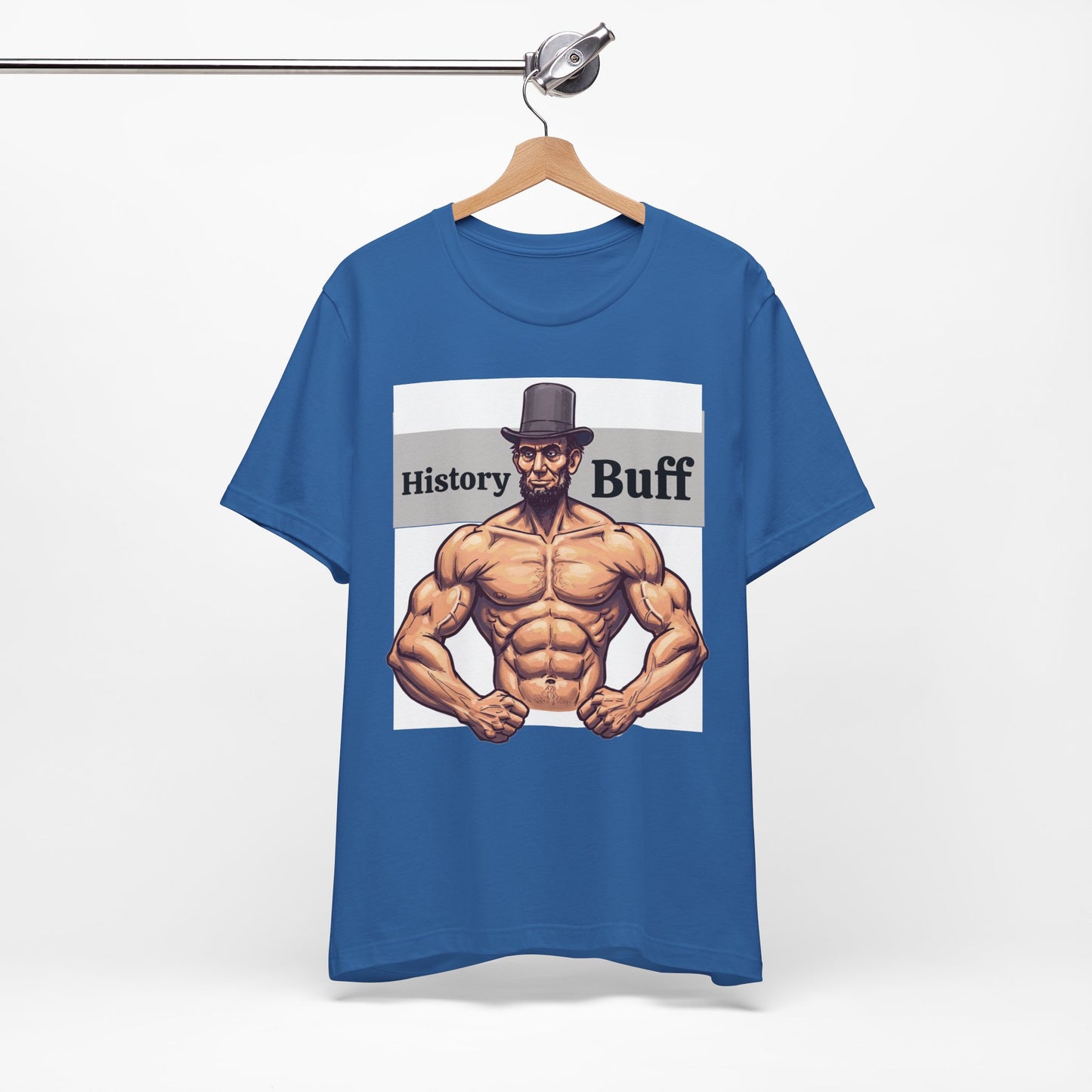 History Buff Unisex Jersey Short Sleeve Tee – Funny, Quirky Tee for History Lovers, Abe Lincoln Gift - Schmartypants