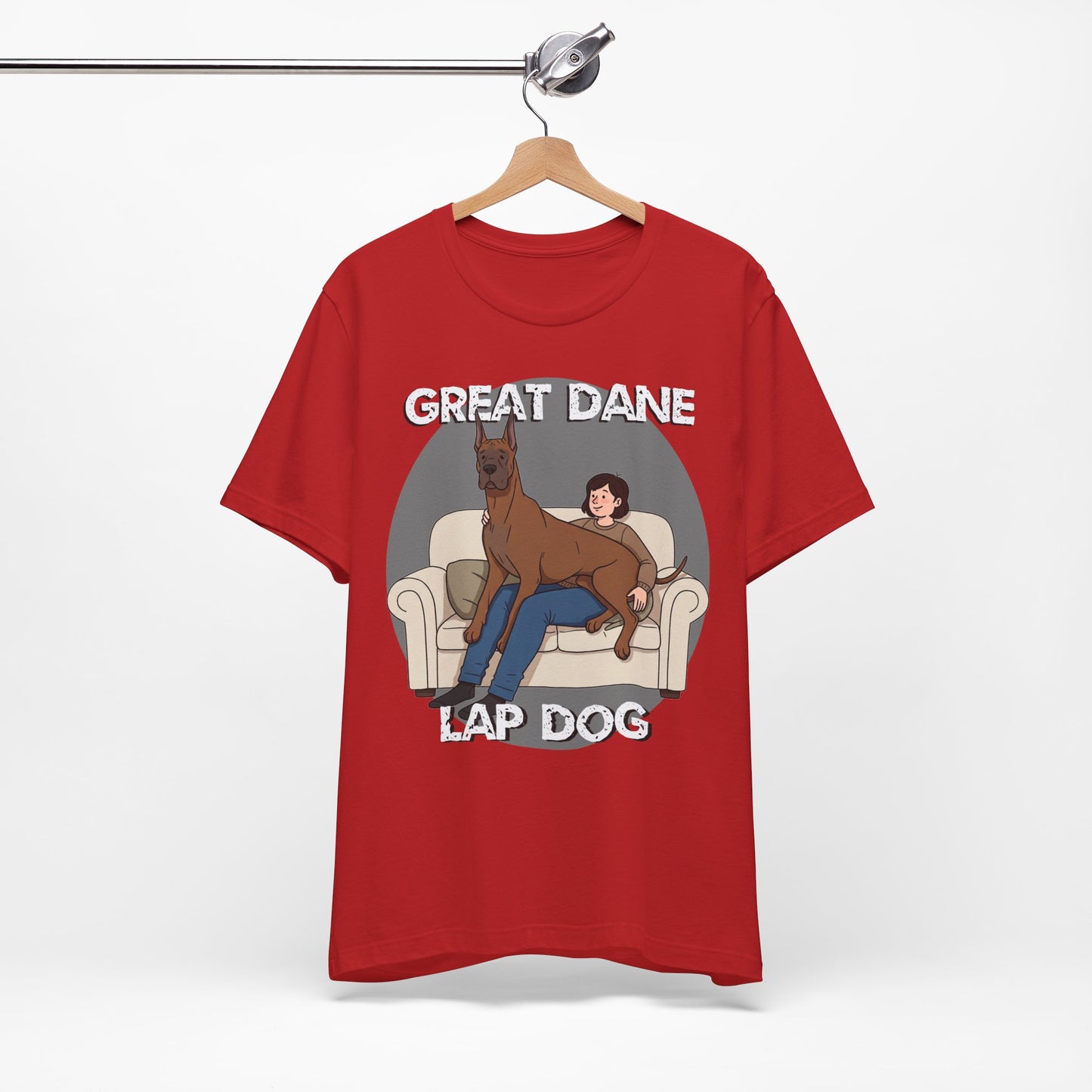 Great Dane Lap Dog Unisex Jersey Tee - Funny Perfect Gift for Dog Lovers - Schmartypants