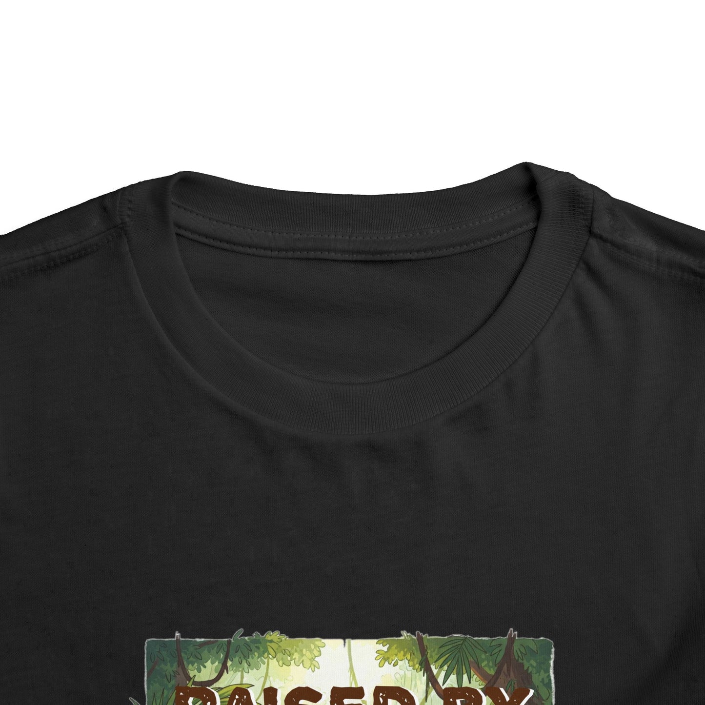 Funny and Adorable Toddler Tee - 'Raised by Gorillas' Design for kids who love gorillas - Schmartypants