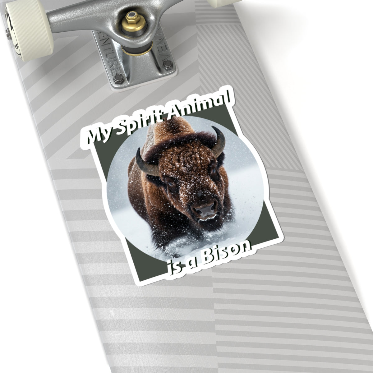 Bison Spirit Animal Stickers - Perfect for Nature Lovers - Native American Gift - Buffalo Lovers - Schmartypants