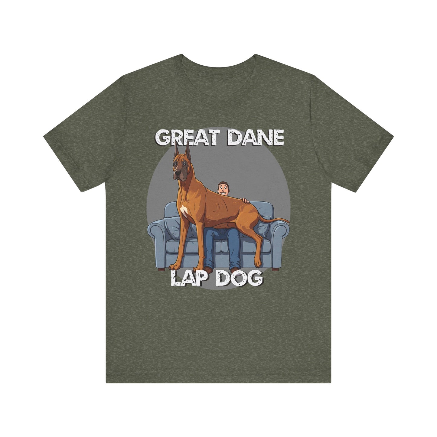 Great Dane Lap Dog Unisex Tee - Hilarious Dog Lover Graphic T-Shirt - Schmartypants