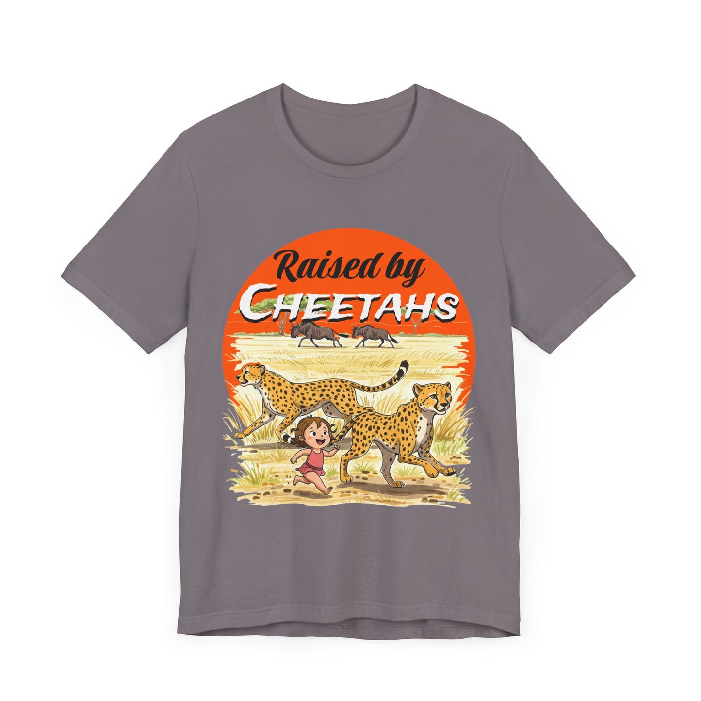 Funny Raised By Cheetahs Tee for Women- Nature and Wildlife Lovers - Schmartypants