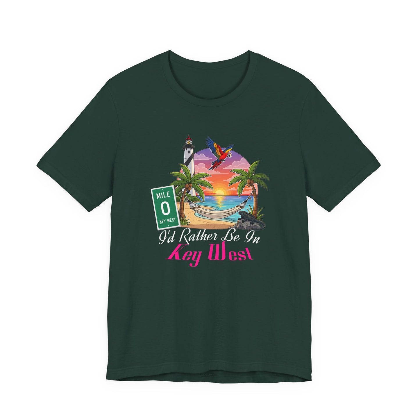 I'd Rather Be In Key West Tee | Vacation Shirt, Summer Style, Beachwear Gift, Travel Tee, Casual Fashion
