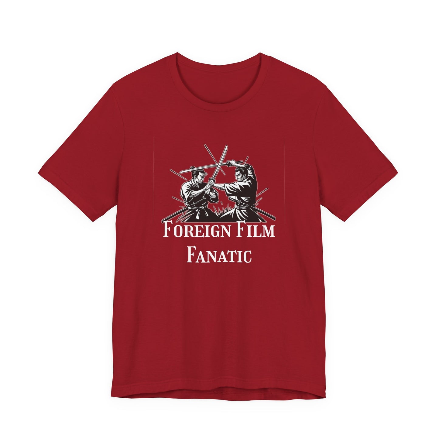 Foreign Film Fanatic Unisex Tee, Cool Graphic Shirt for Movie Lovers, Perfect Gift for Film Buffs, Stylish Casual Wear, Movie Night Tee