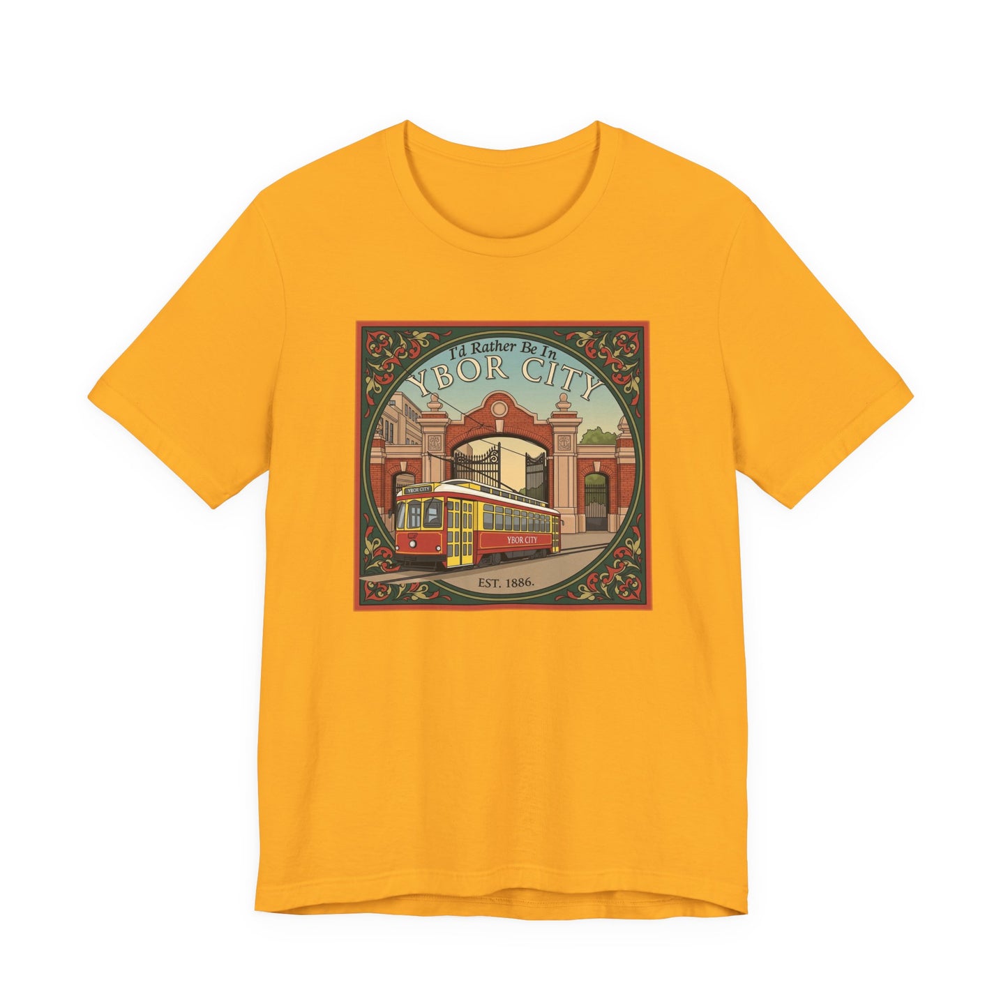 Ybor City Vintage Tee, Tampa Florida Arts District Unisex Shirt, Music Lovers Gift, Retro Style T-shirt, Hipster Clothing