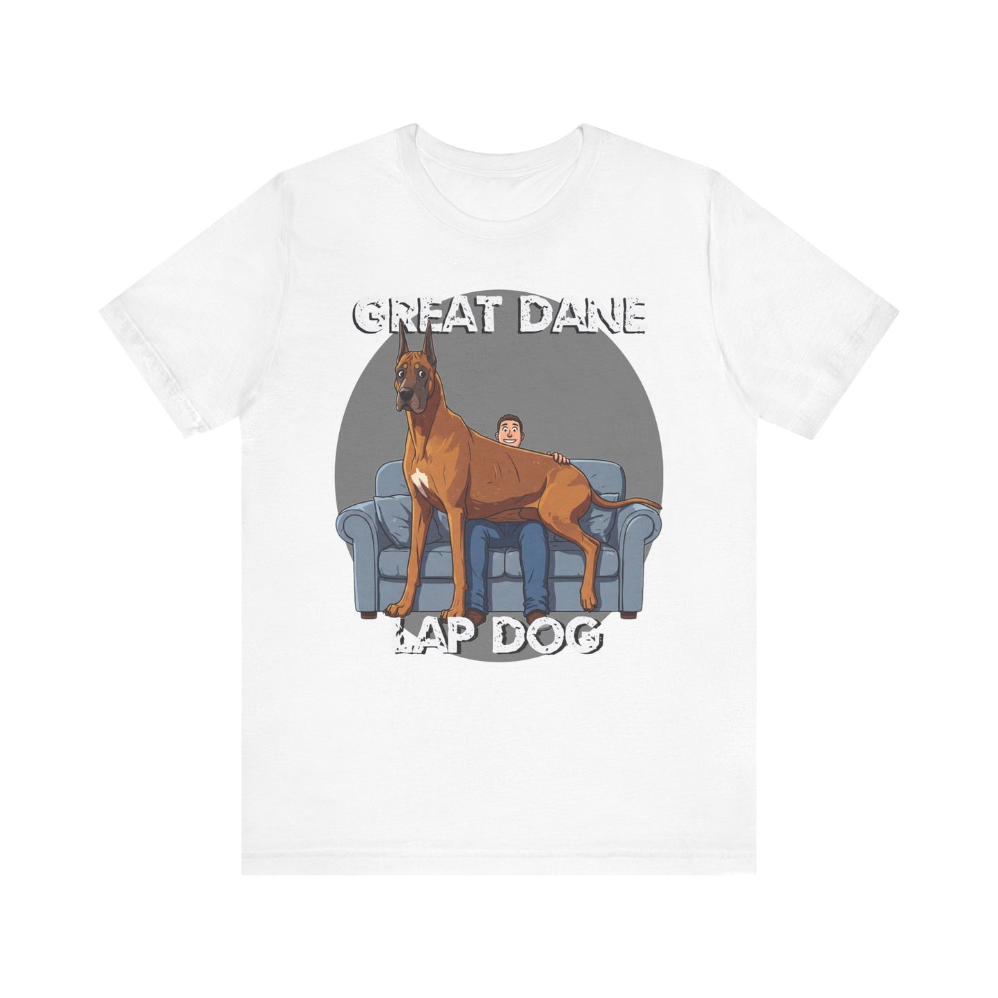 Great Dane Lap Dog Unisex Tee - Hilarious Dog Lover Graphic T-Shirt - Schmartypants