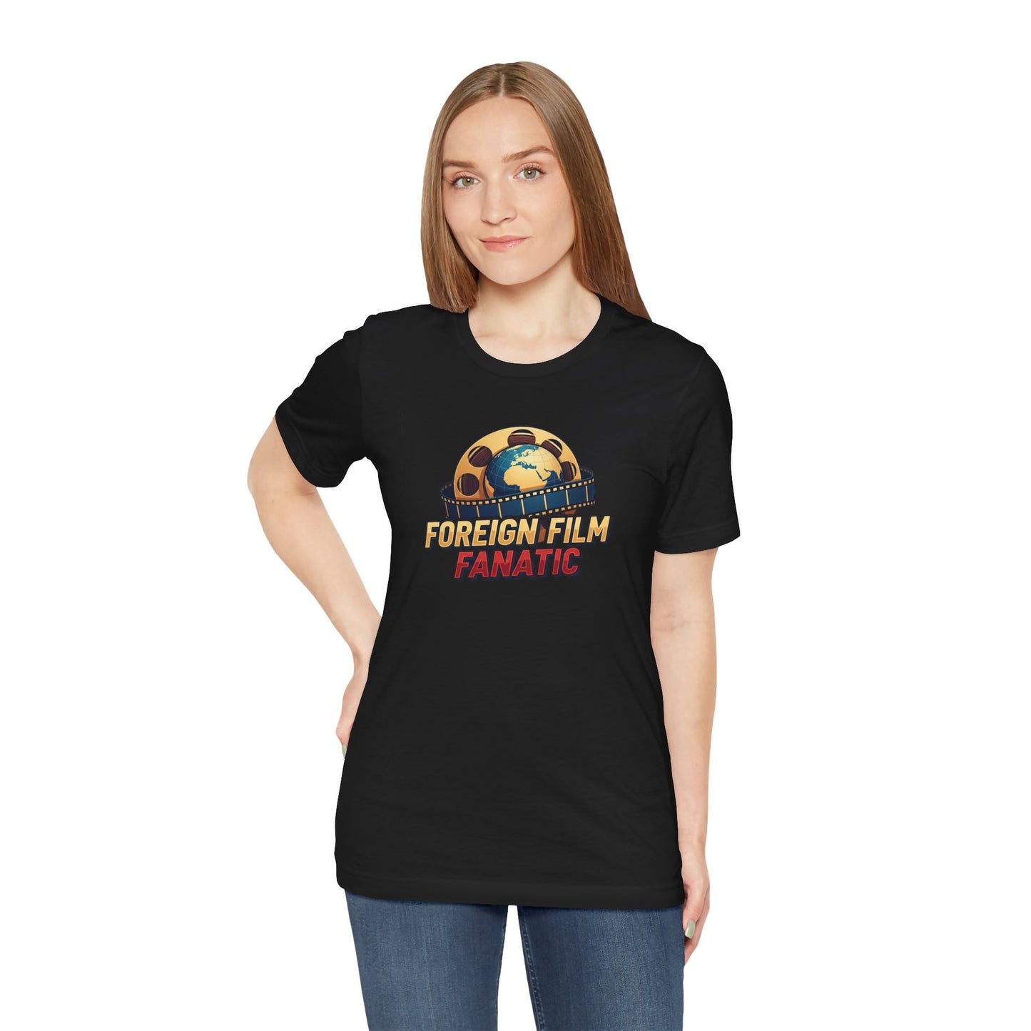 Foreign Film Fanatic Tee, Movie Lover T-Shirt, Cinema Enthusiast Apparel, Film Buff Gift, Unisex Short Sleeve Top, Casual Graphic Tee
