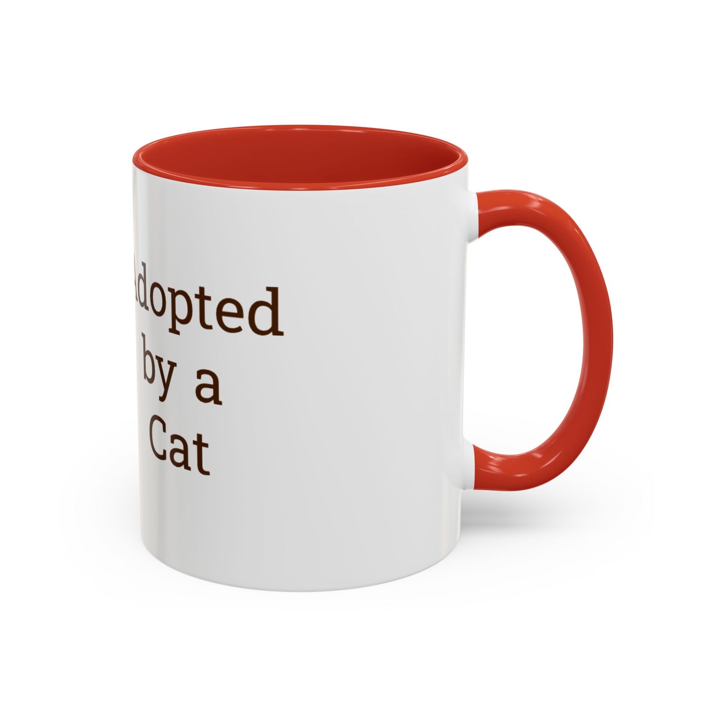 Adopted by a Cat Accent Coffee Mug - Perfect Gift for Cat Lovers - Funny Cat - Feline Humor - Schmartypants