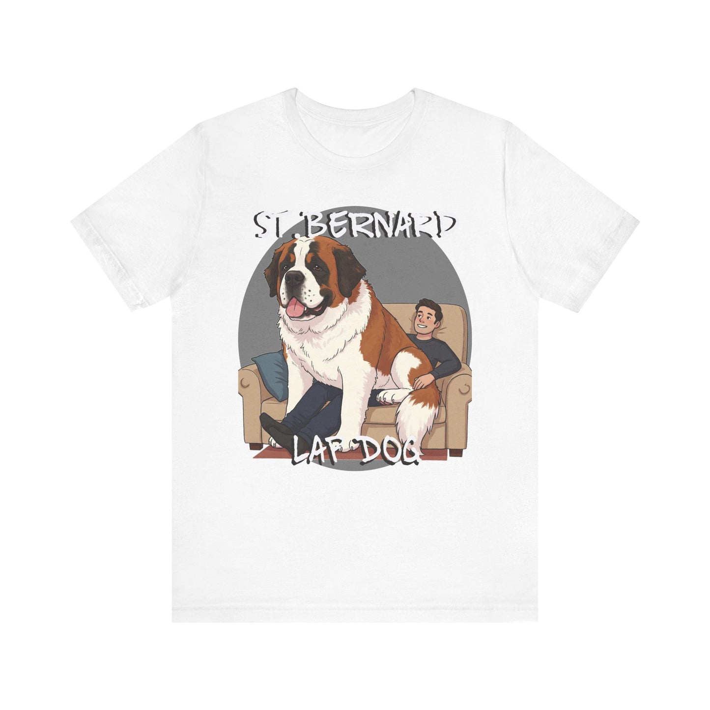 St. Bernard Funny Dog Tee - Unisex Jersey Short Sleeve T-Shirt - Schmartypants