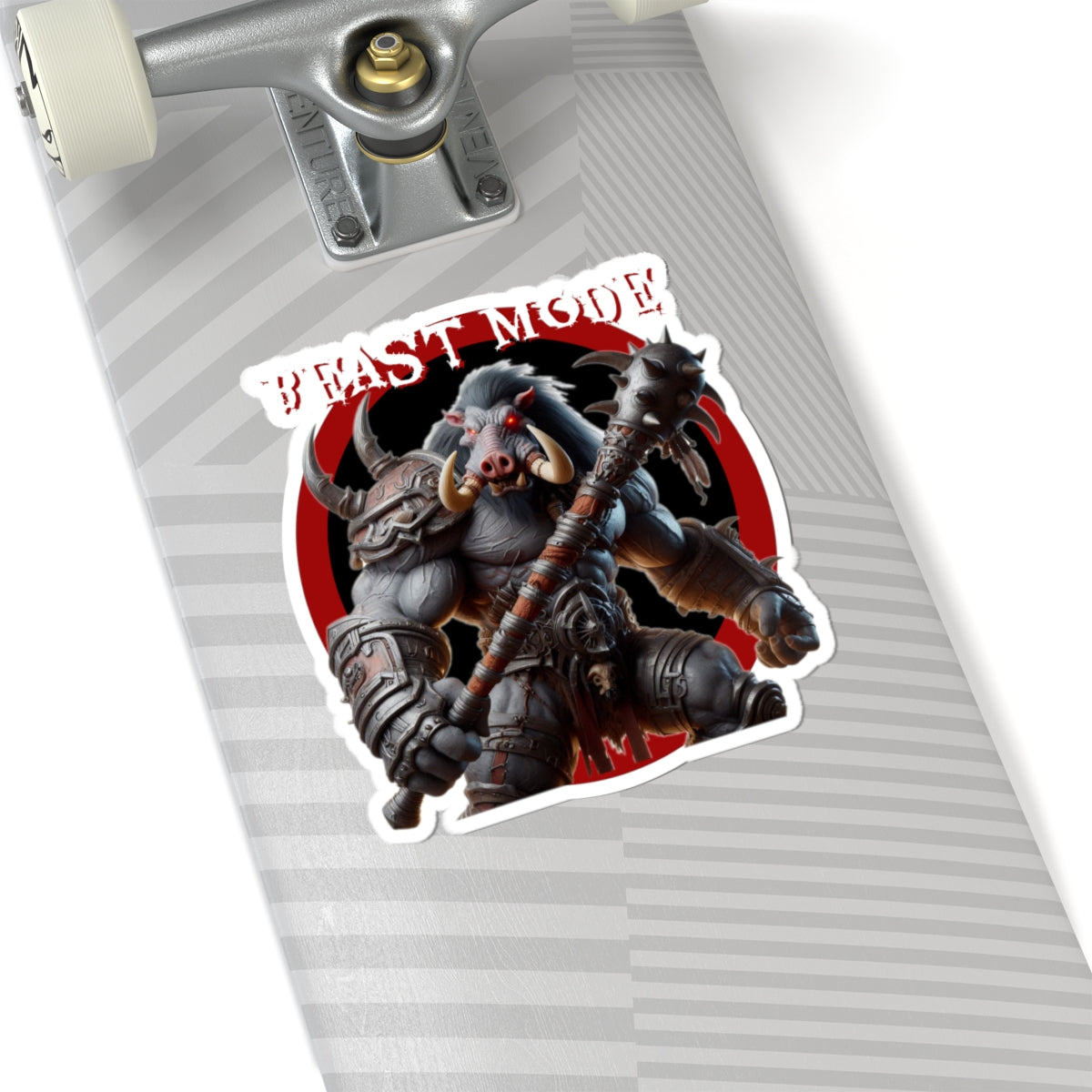 Beast Mode Kiss-Cut Stickers – Perfect for Gamers & Workout Enthusiasts - Schmartypants
