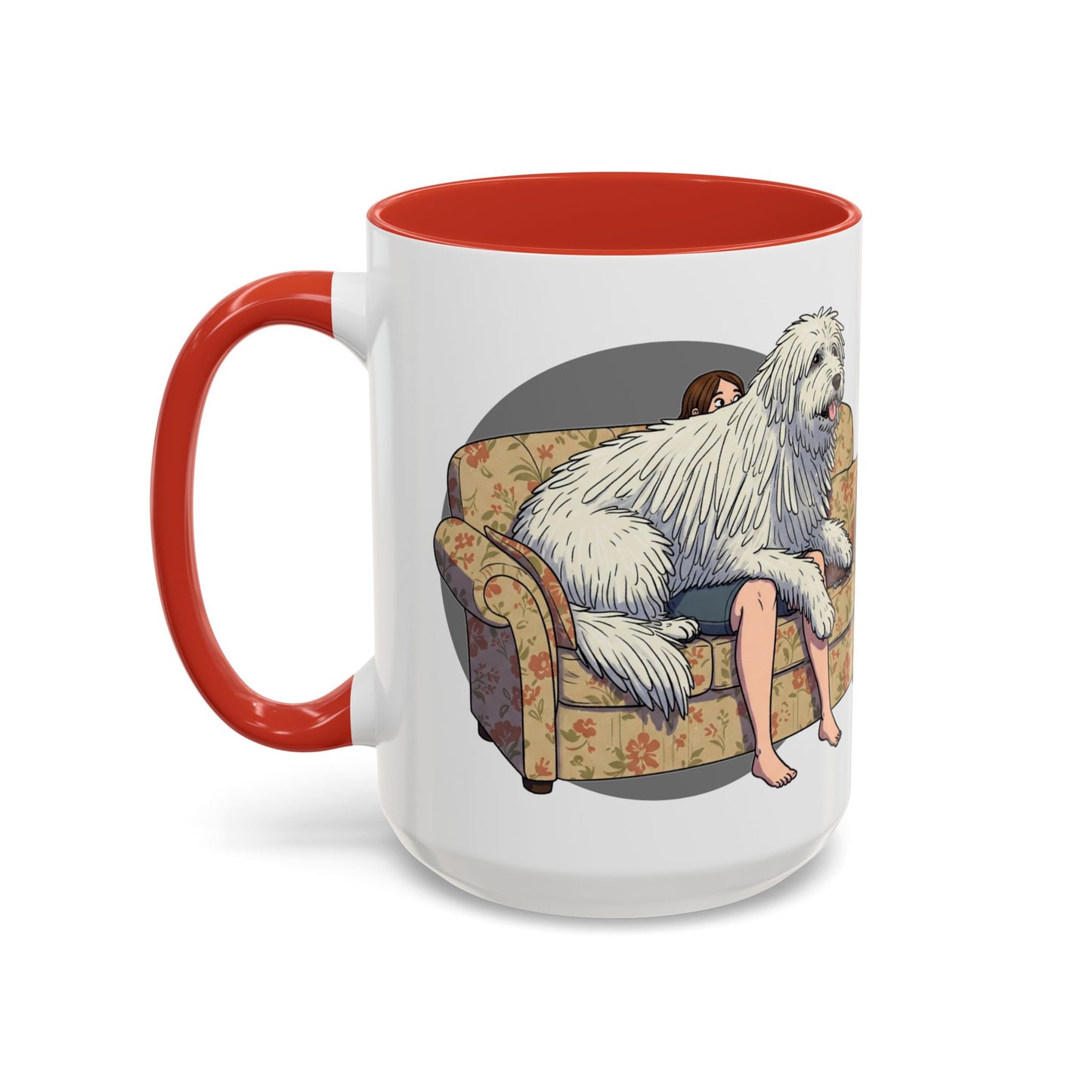 Komondor Lap Dog Coffee Mug - Funny Pet Lovers Gift - 11oz & 15oz - Schmartypants