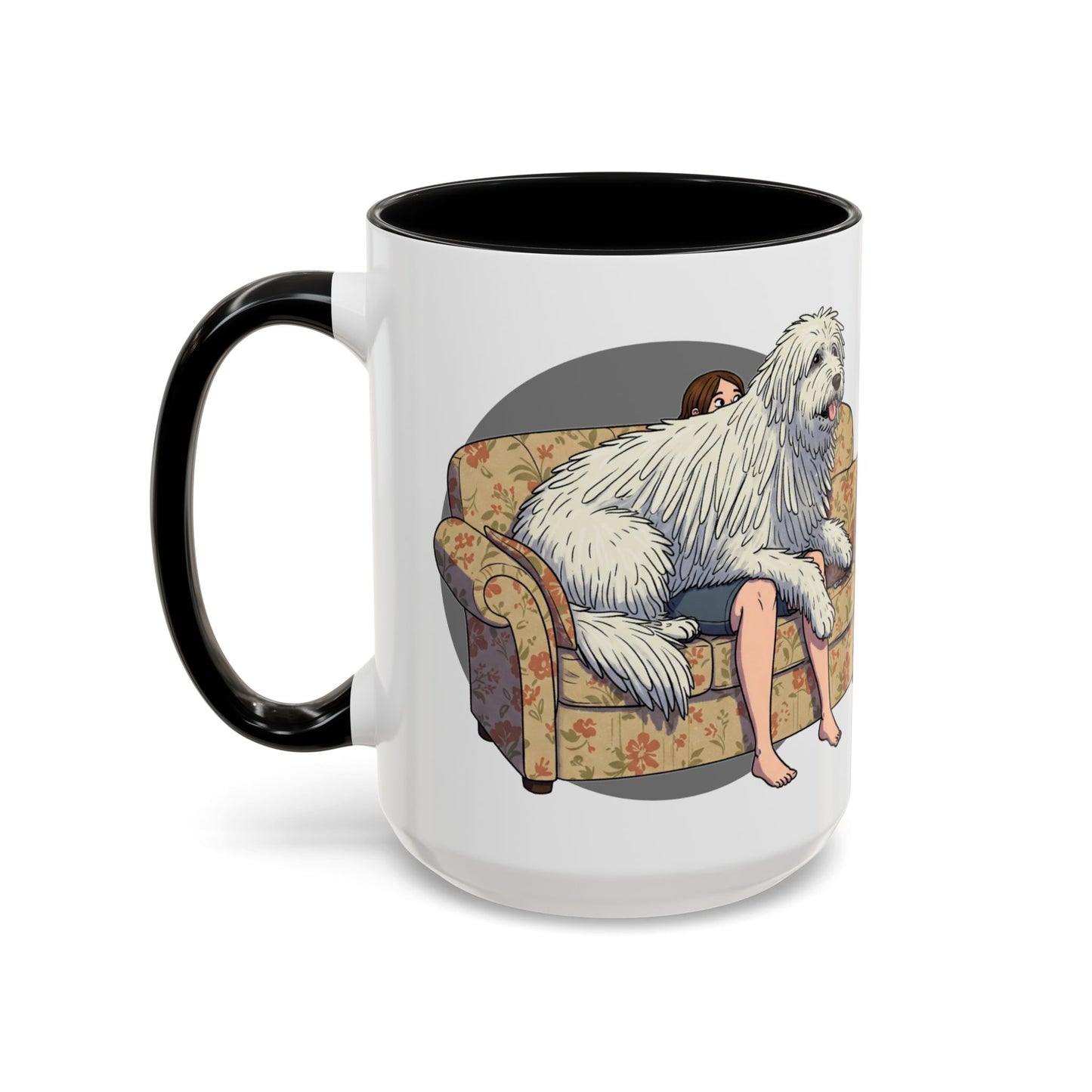 Komondor Lap Dog Coffee Mug - Funny Pet Lovers Gift - 11oz & 15oz - Schmartypants