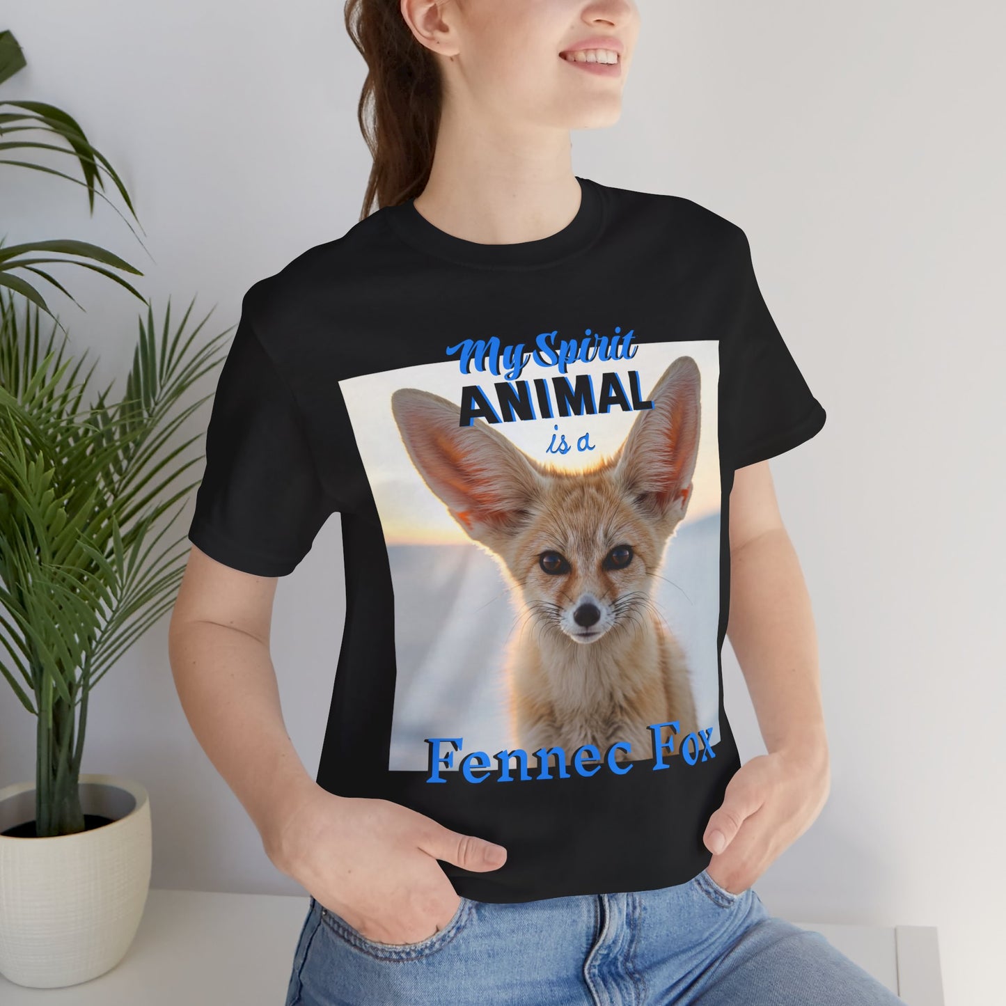 Fennec Fox Spirit Animal Tee - Unisex Short Sleeve Shirt - Fox Lovers - Schmartypants