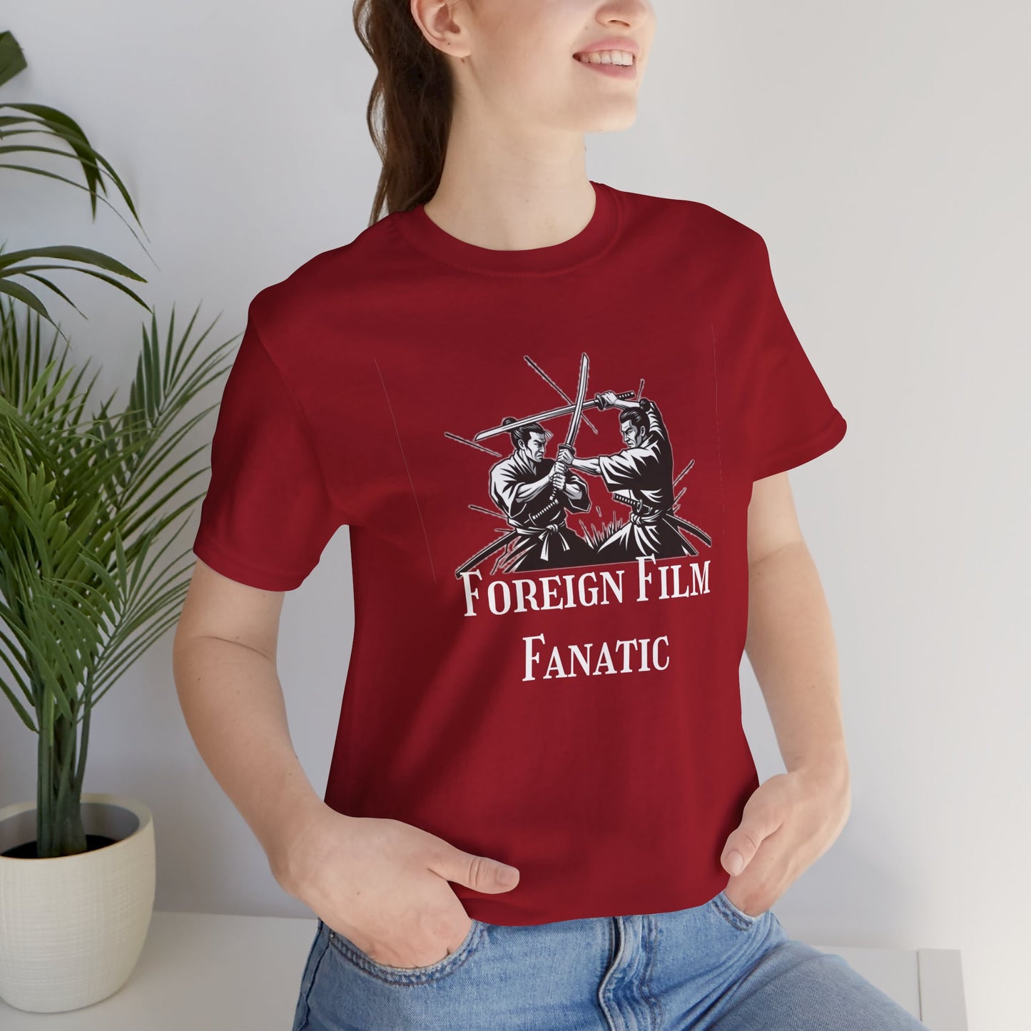 Foreign Film Fanatic Unisex Tee, Cool Graphic Shirt for Movie Lovers, Perfect Gift for Film Buffs, Stylish Casual Wear, Movie Night Tee