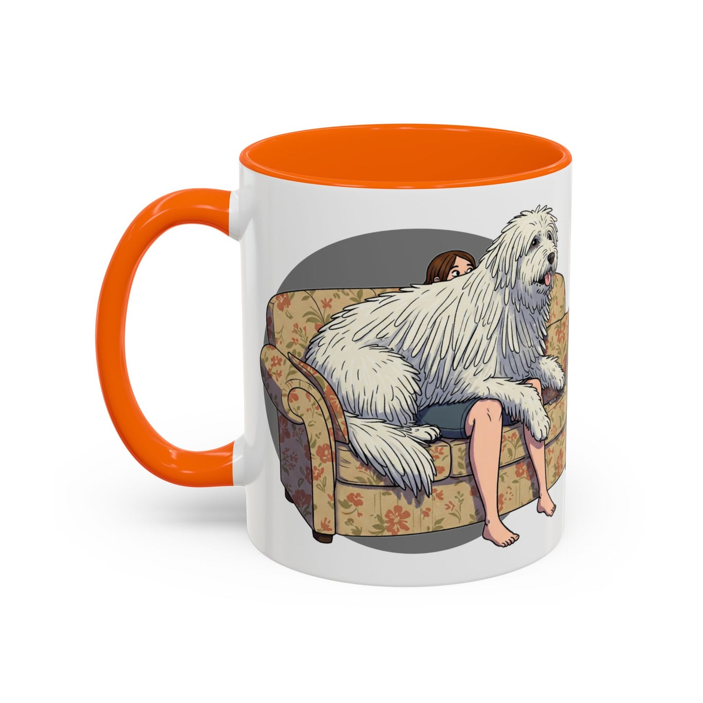 Komondor Lap Dog Coffee Mug - Funny Pet Lovers Gift - 11oz & 15oz - Schmartypants