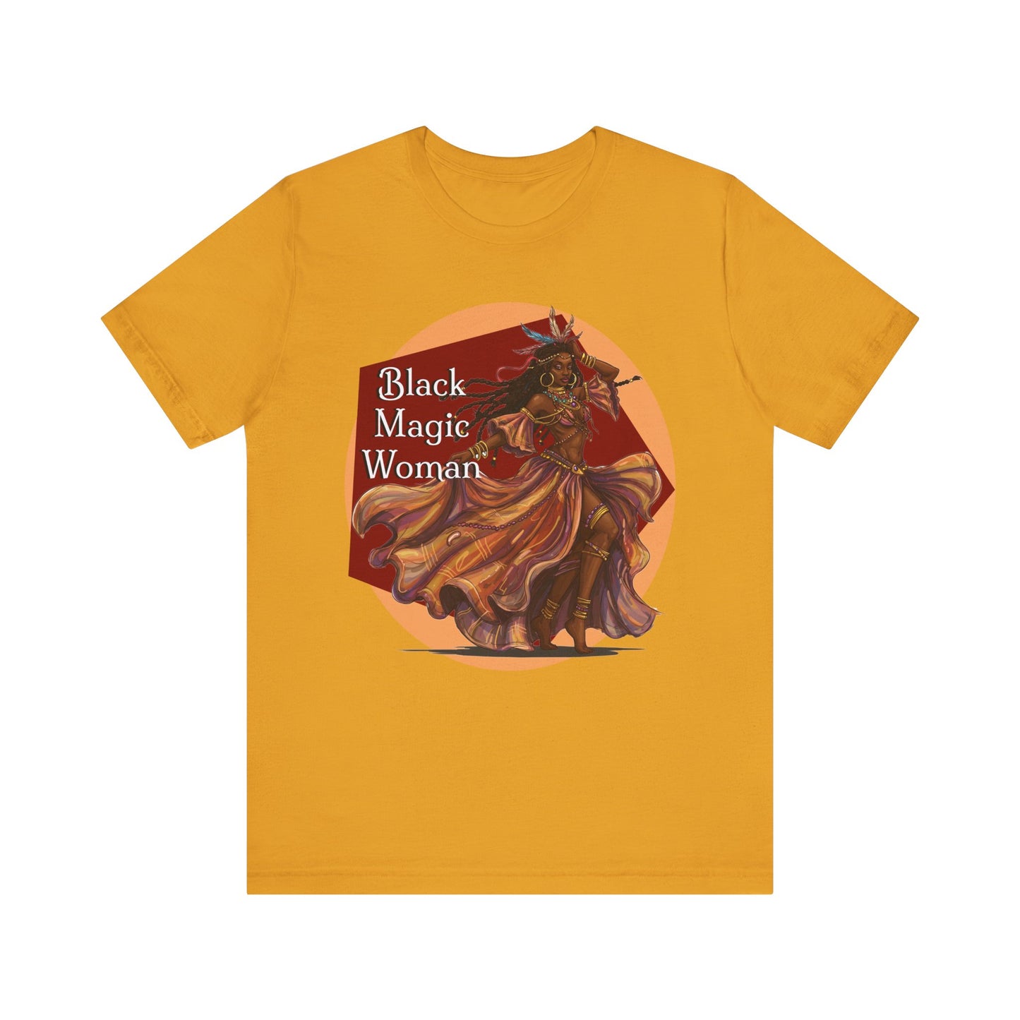 'Black Magic Woman' Tee, Witchy Apparel, Boho T-Shirt, Festival Outfit, Classic Rock Fans, Santana, Fleetwood Mac - Schmartypants